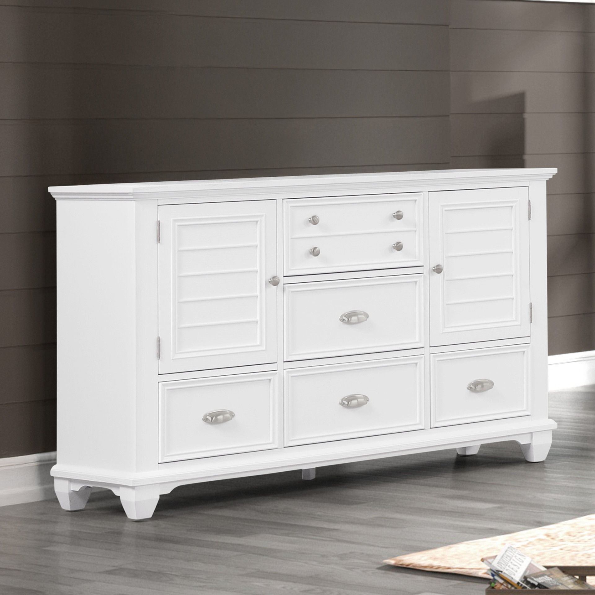 Jamestown - Dresser - White, white, view 7