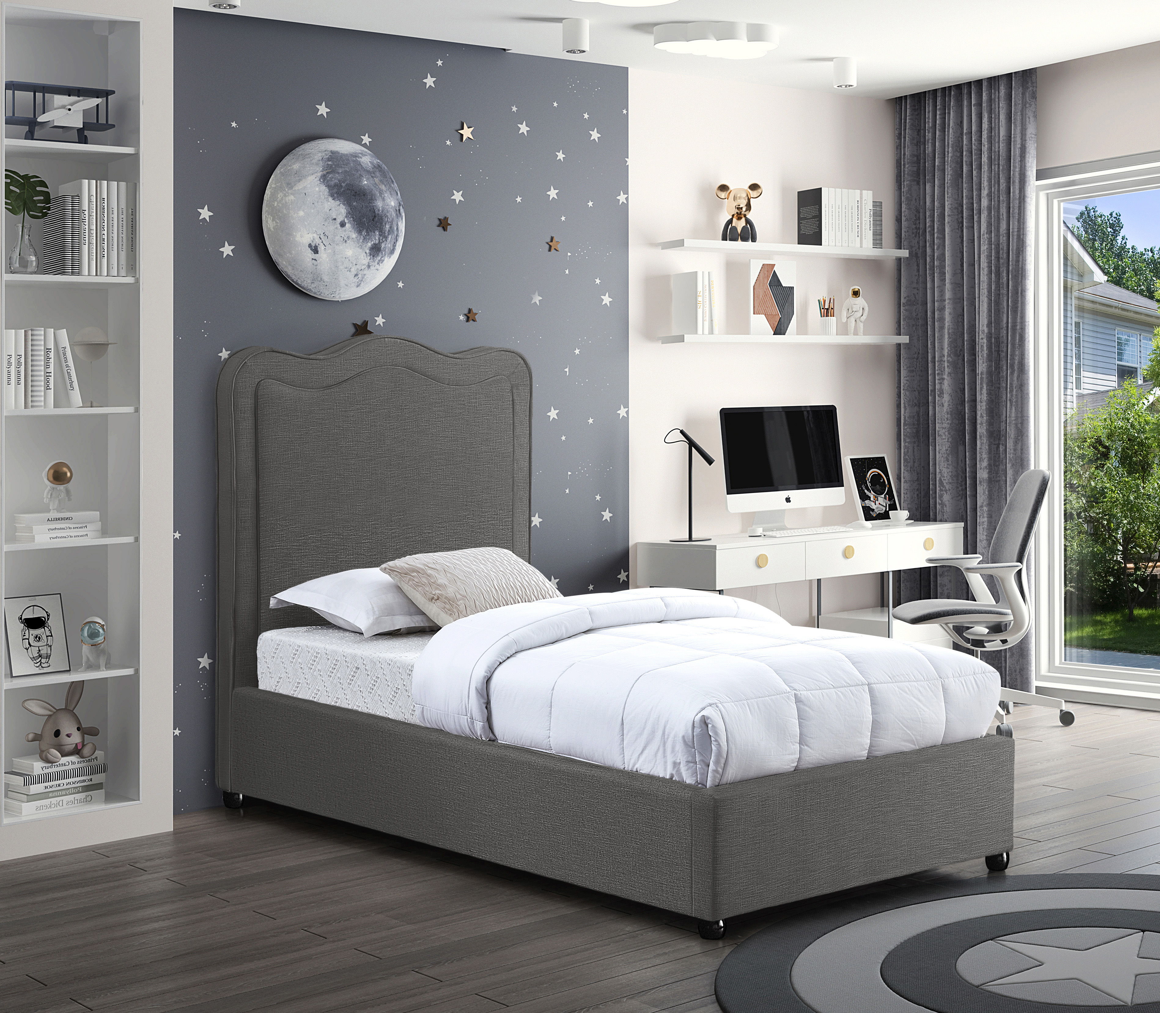 Felix - Twin Bed - Gray
