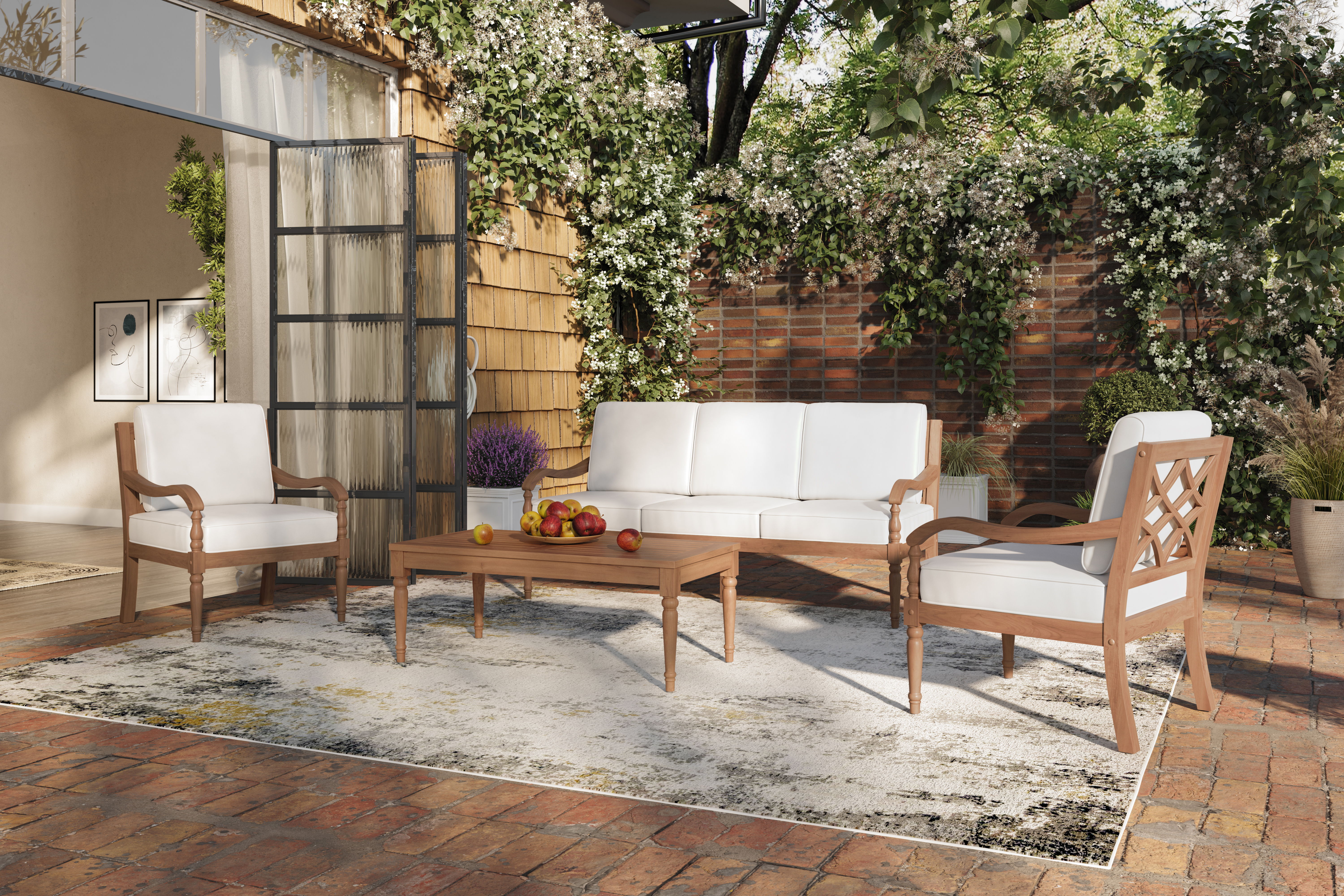 Savannah - Sofa - White Linen, white, view 6