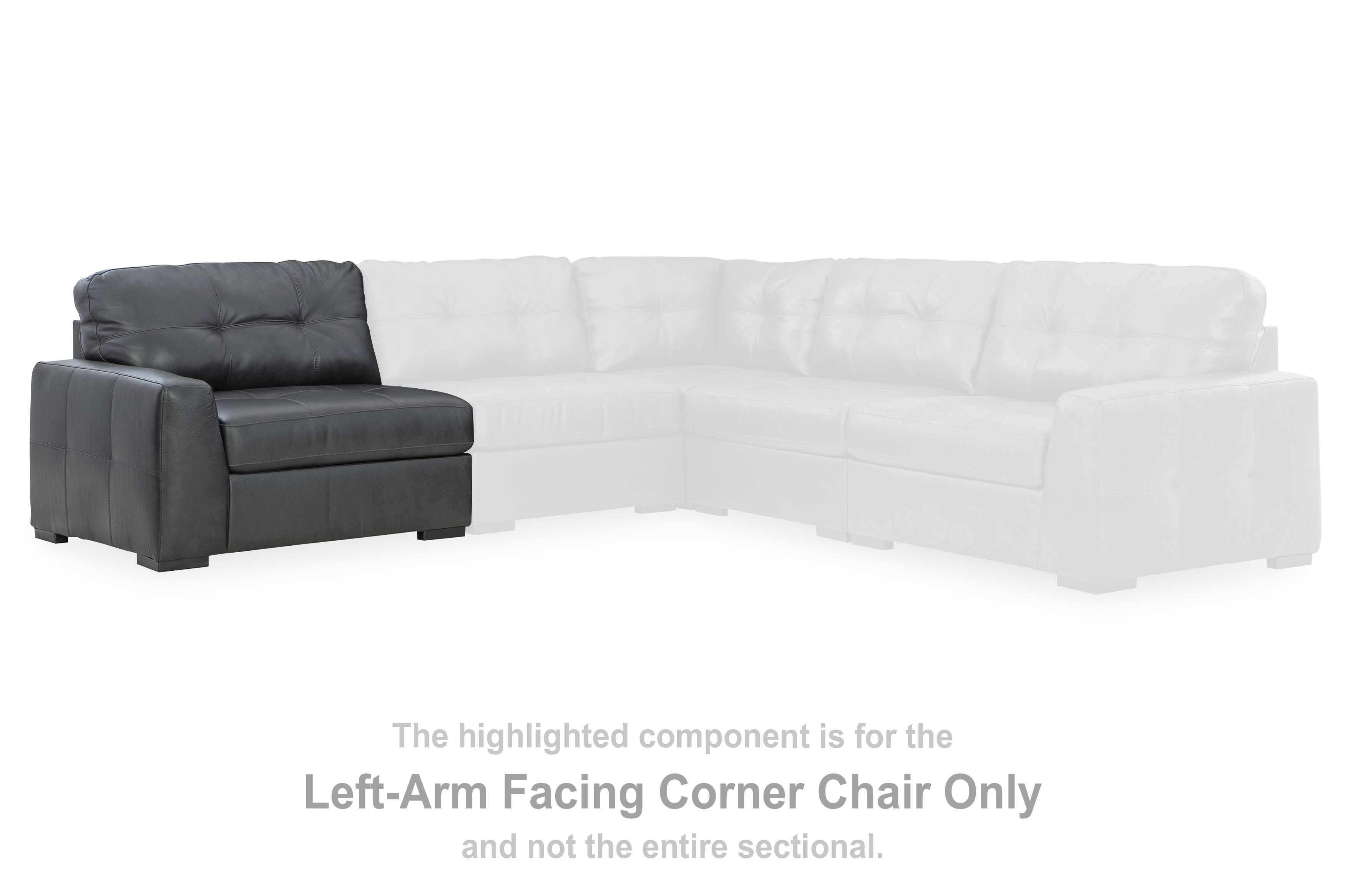 Brindley Pier - Laf Corner Chair - Fog