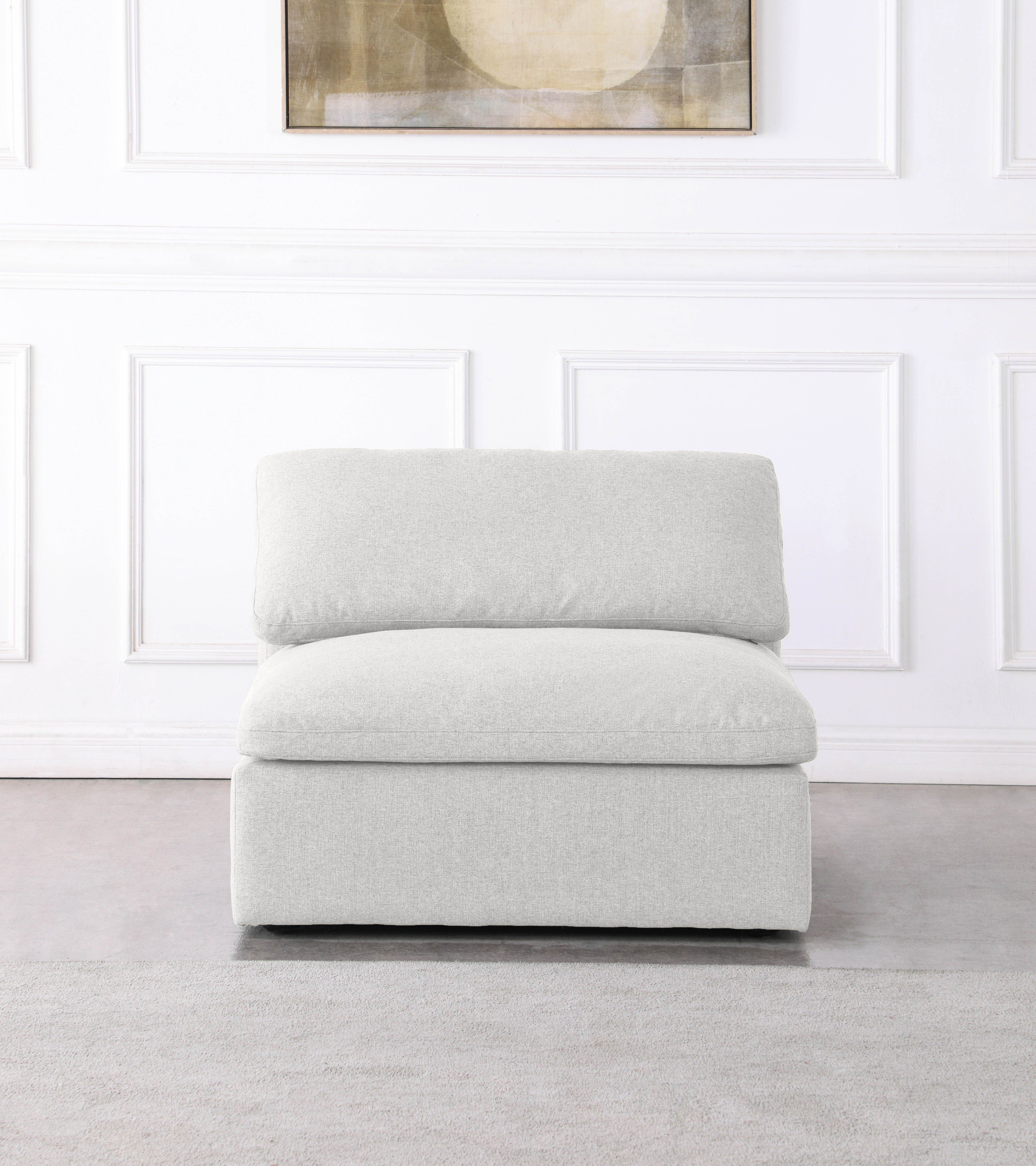 Serene - Modular Armless Chair - Cream