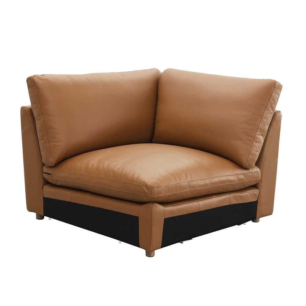 Brighton - Modular Wedge - Brown Top Grain Leather, light brown