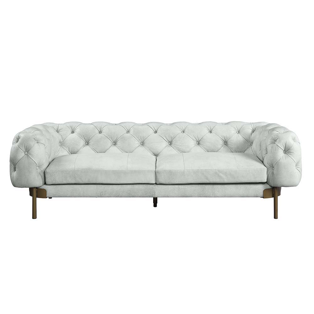 Ragle - Sofa - Vintage White Top Grain Leather, white, view 7