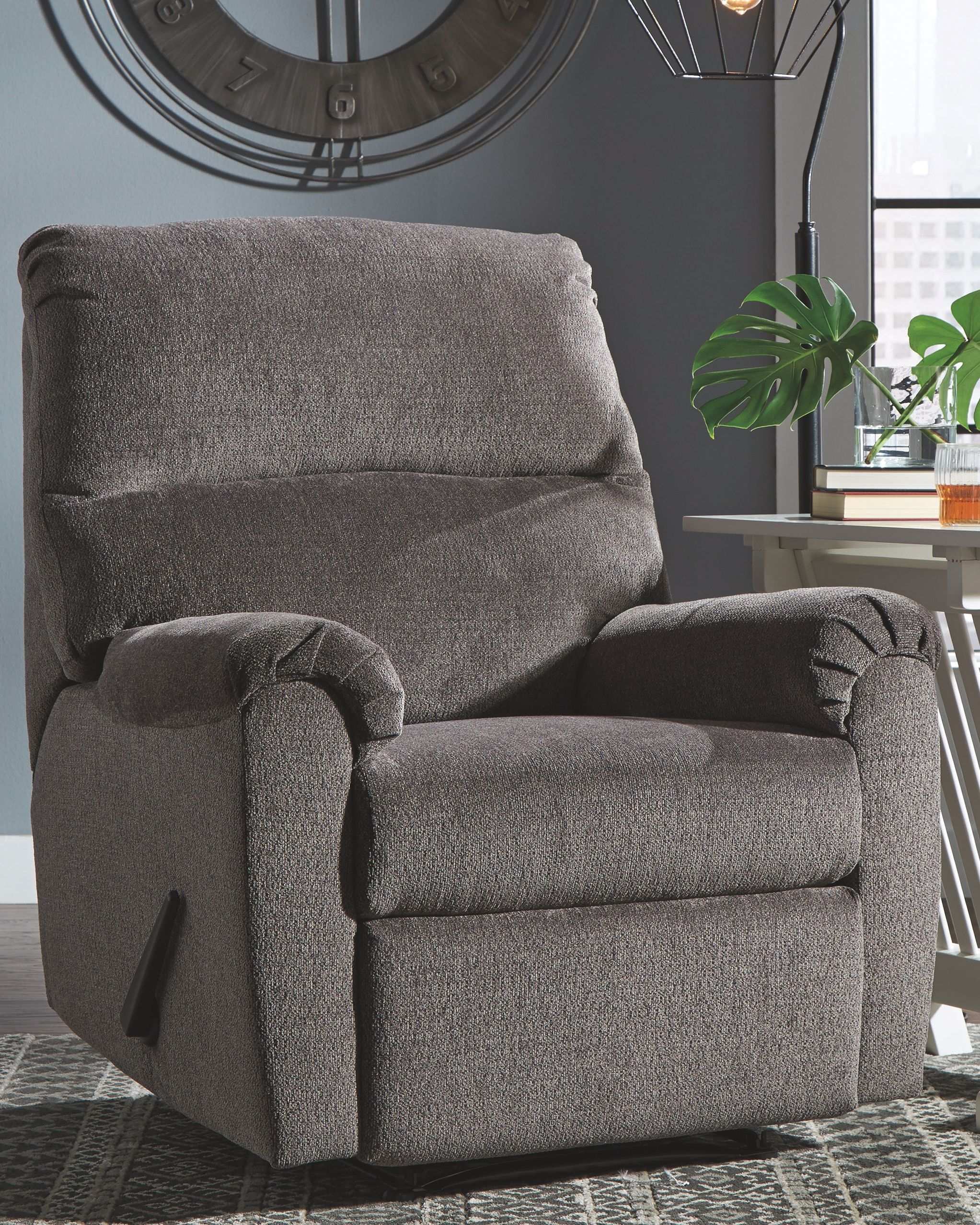 Ashley Furniture Nerviano - Zero Wall Recliner - Gray - Image 2