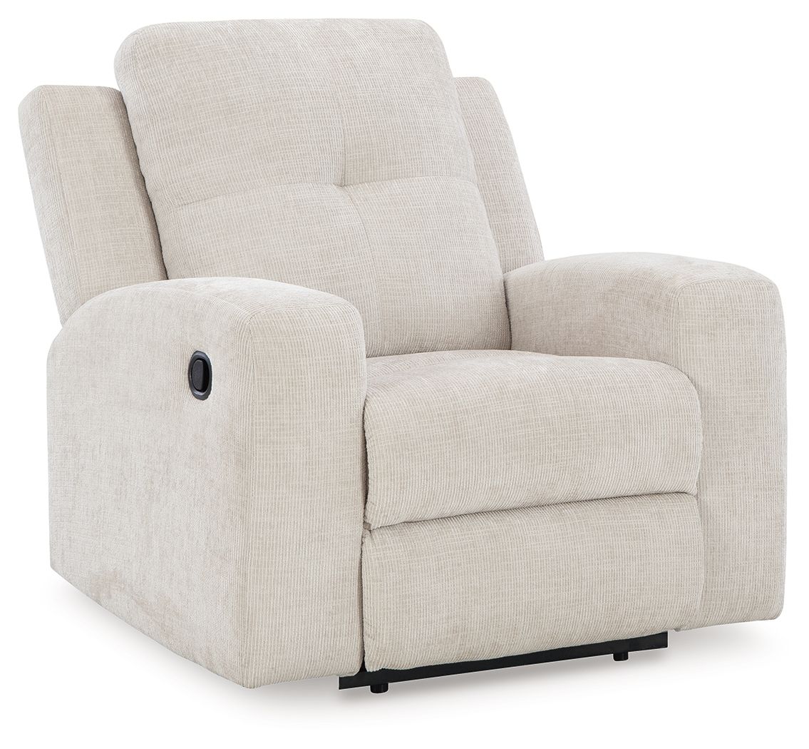 Ashley Furniture Danum - 3 Pc. - Reclining Sofa, Reclining Loveseat, Recliner - Stone - Image 12