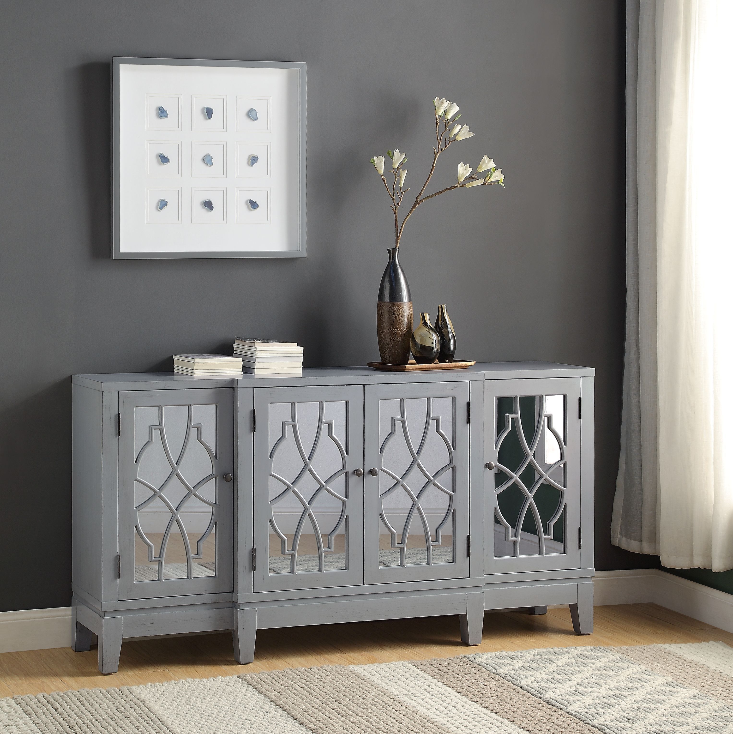 Magdi - Console Cabinet - Antique Gray, gray, view 3