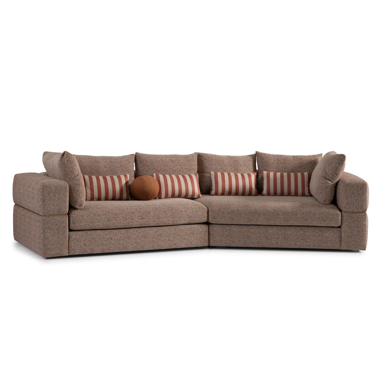 Amora - 2-Piece Sofa - Bonfire/Eggshell Walnut Image