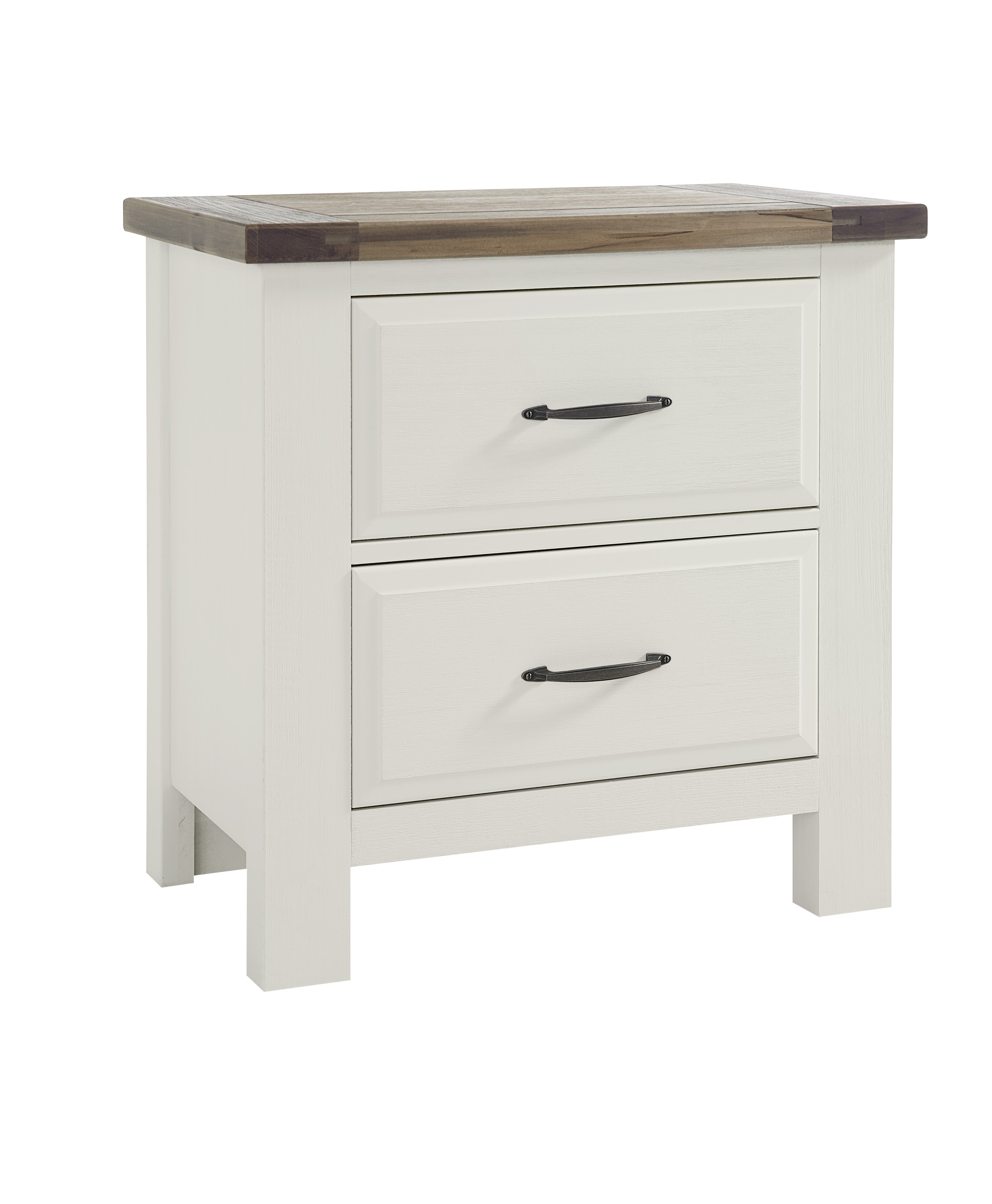 Vaughan-Bassett Maple Road - 2-Drawers Nightstand - Soft White