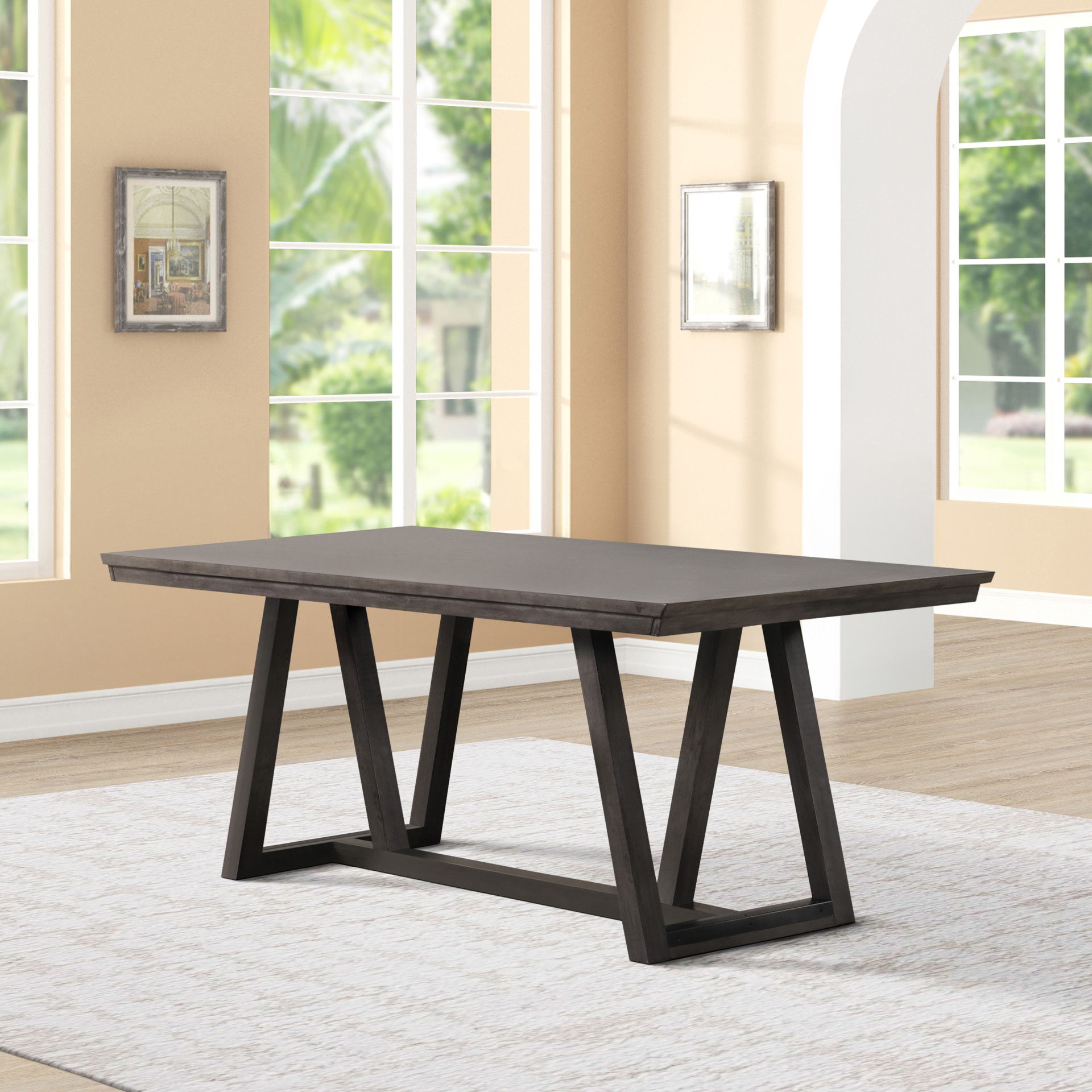 High Line - Dining Table - Coffee, dark brown