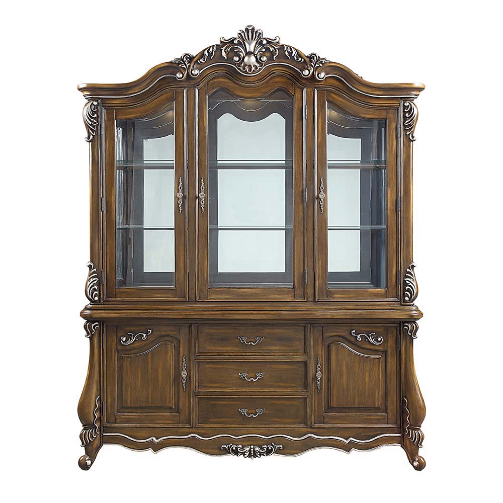 Latisha - Buffet & Hutch - Antique Oak, dark brown, view 4