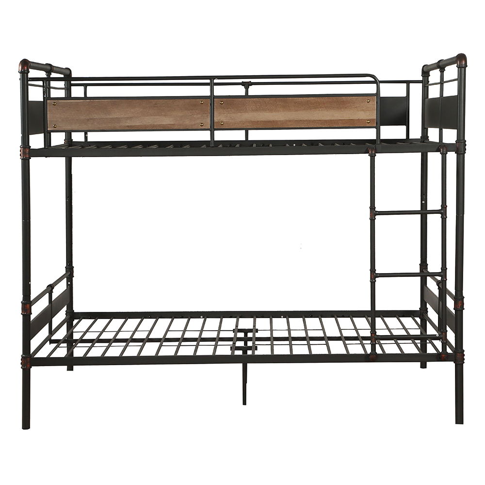 Brantley II - Double Queen Bunk Bed - Sandy Black & Dark Bronze Hand-Brushed, black, view 6