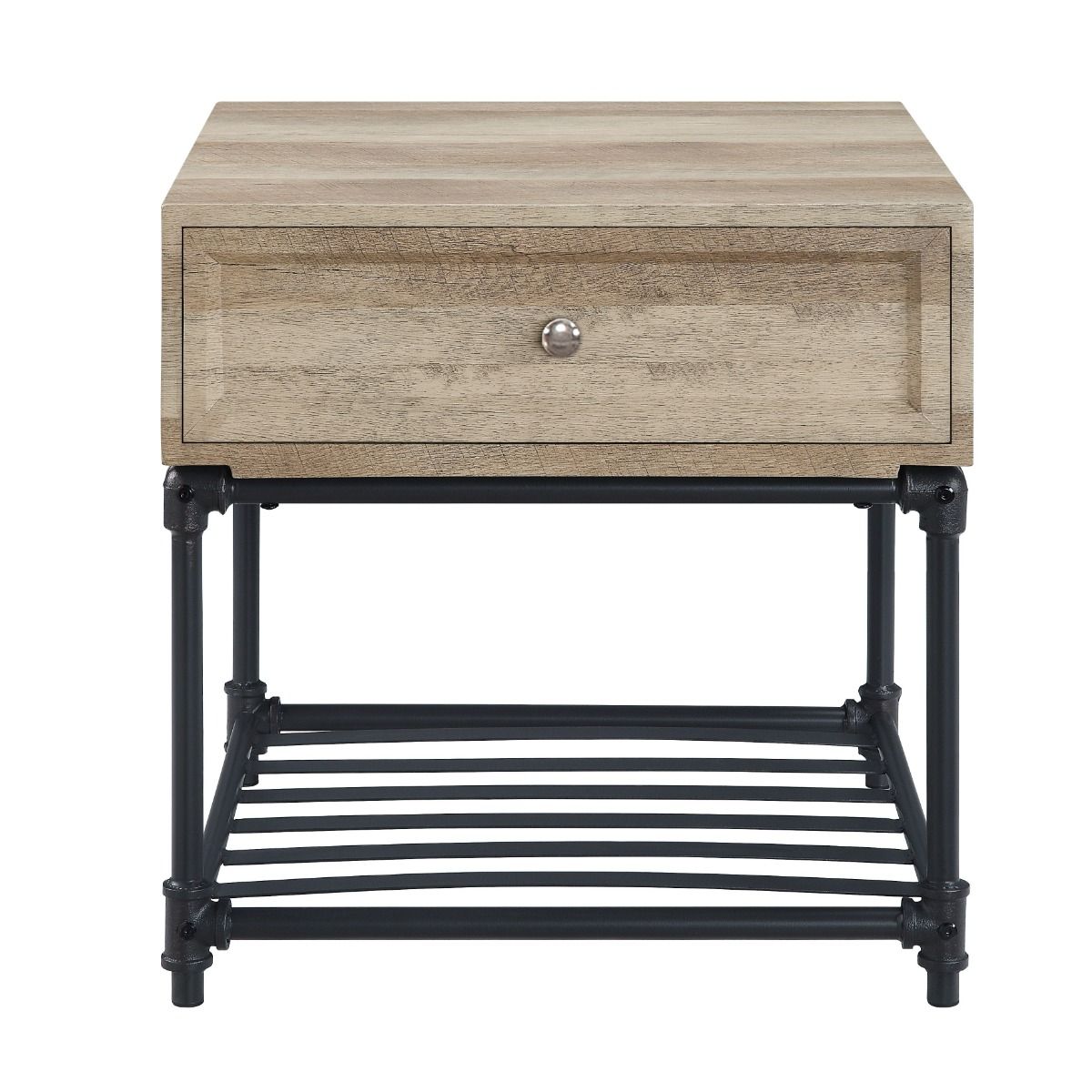 Brantley II - End Table - Oak & Sandy Black, light brown, view 7