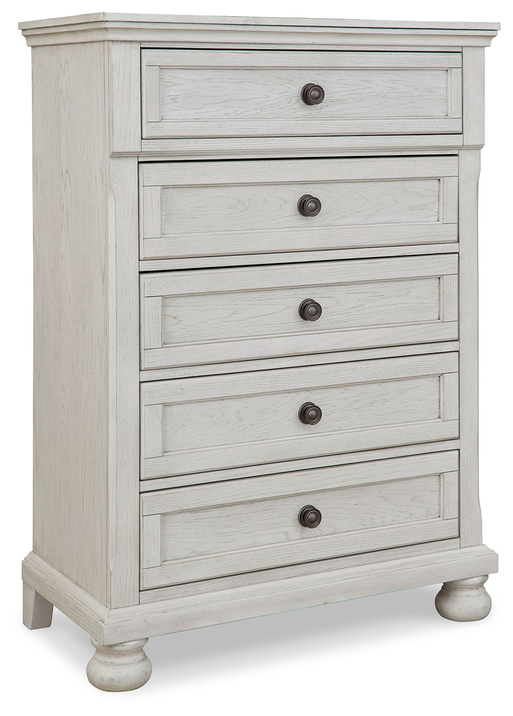 Ashley Robbinsdale Five Drawer Chest - Antique White
