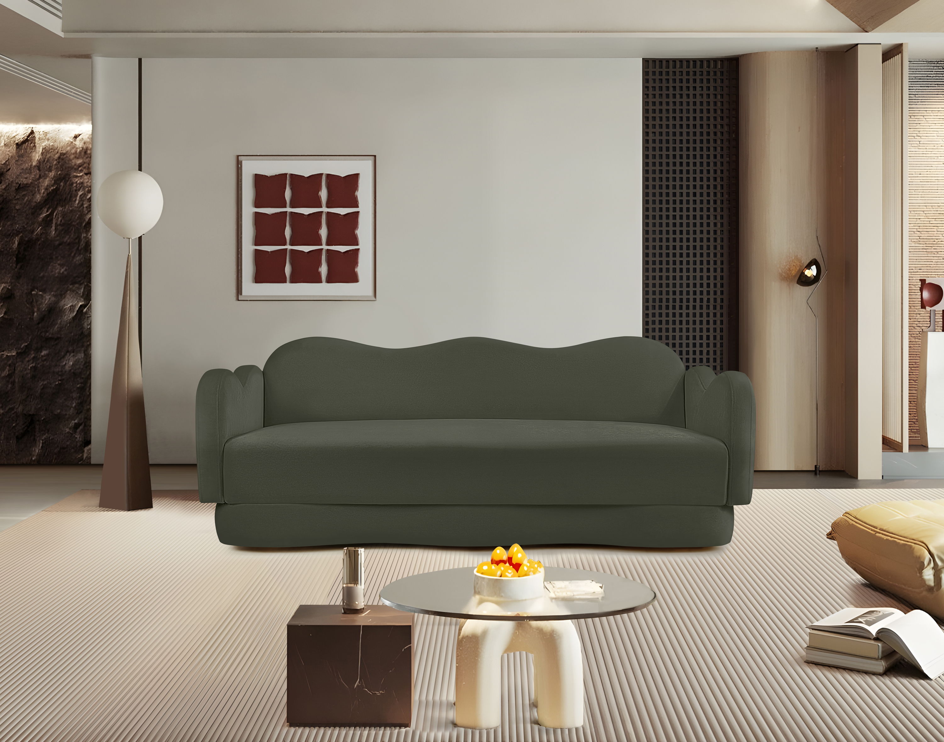 Bloom - Velvet Sofa - Green