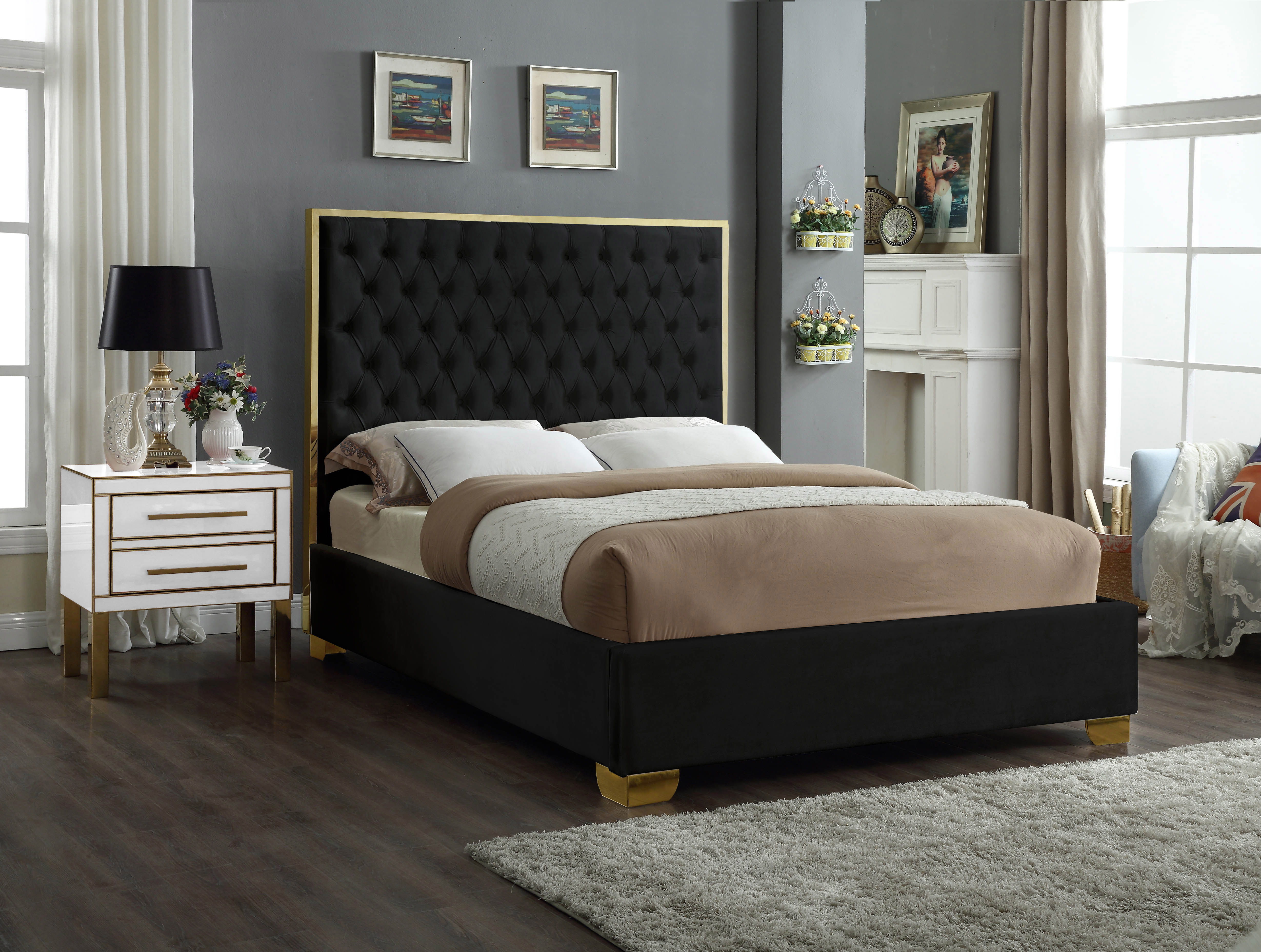 Lana - Queen Bed - Black