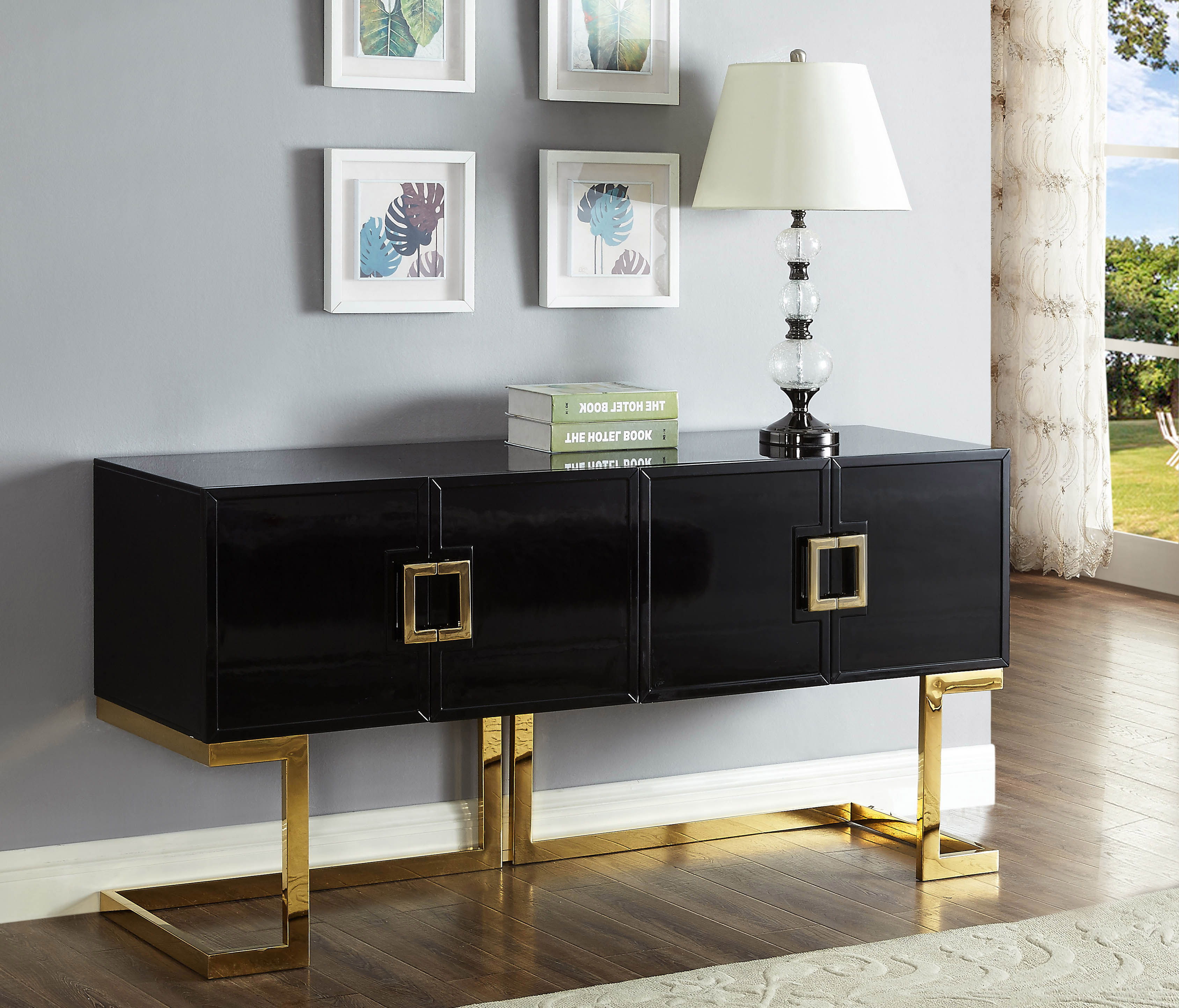 Beth - Sideboard - Gold Lacquer
