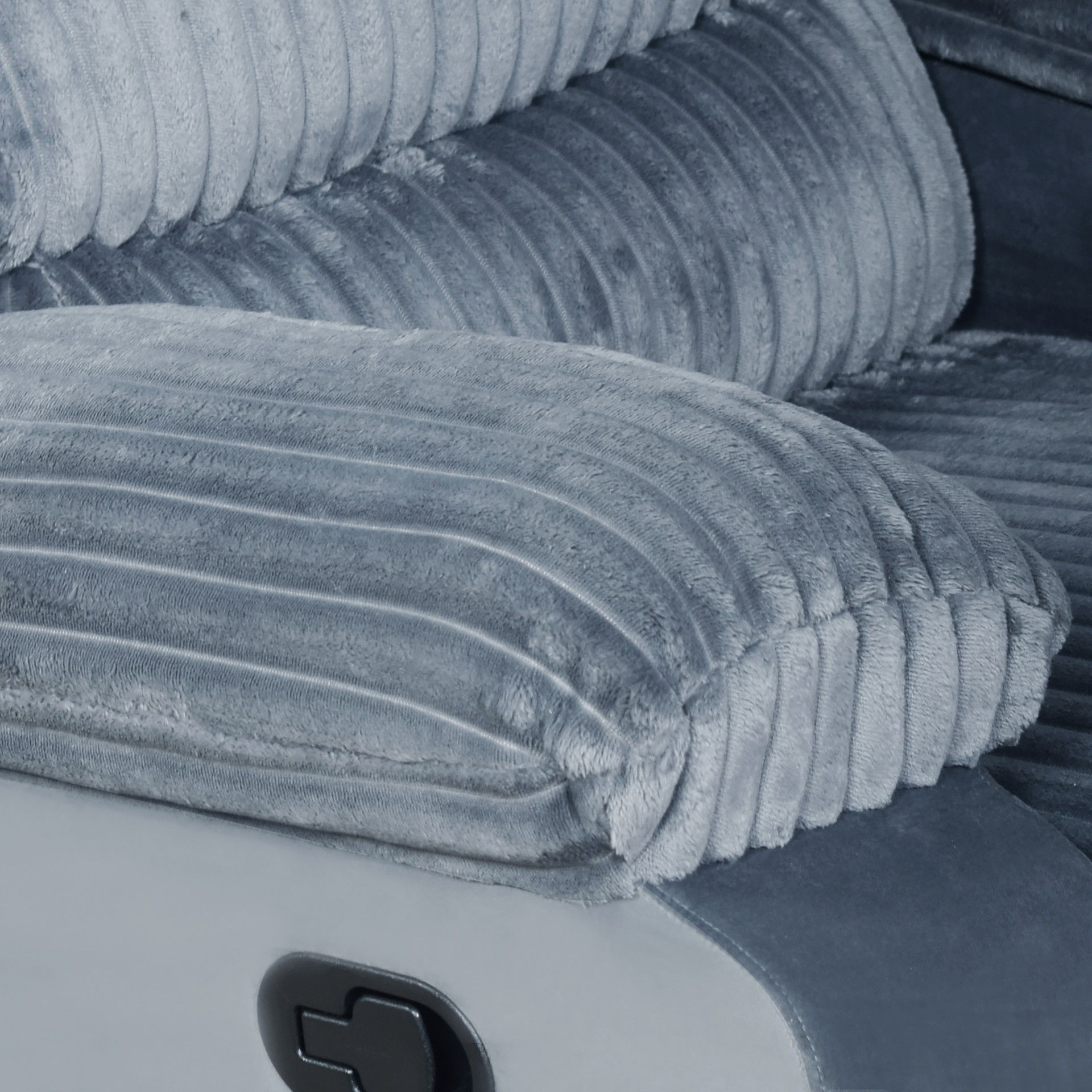Willow - Sofa With Dual Recliner - Gray, gray