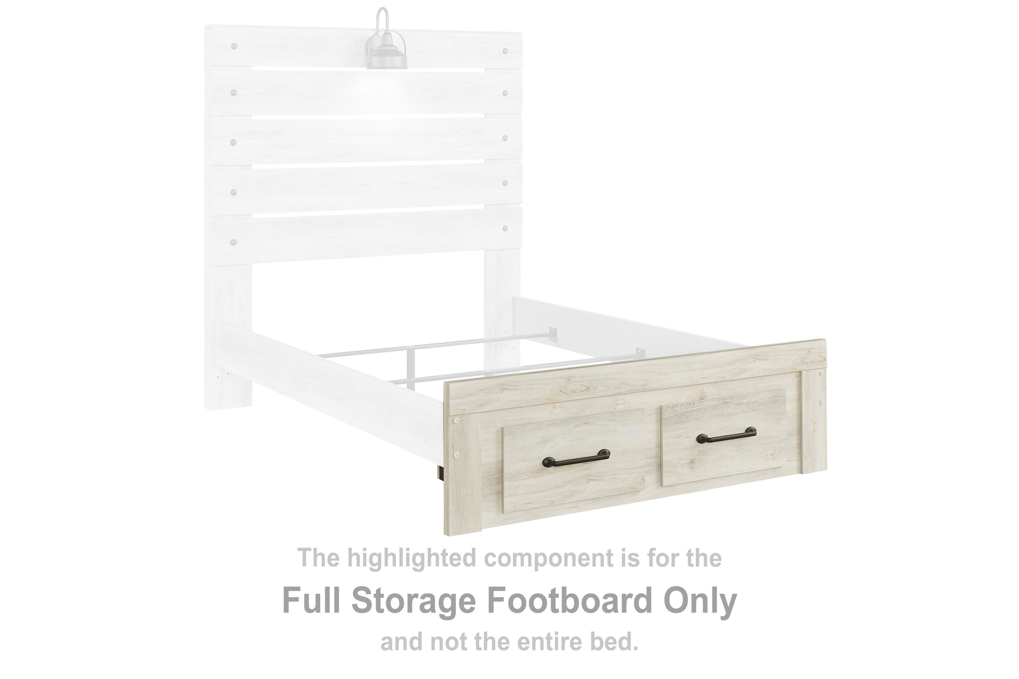 Cambeck – Full Storage Footboard – Whitewash