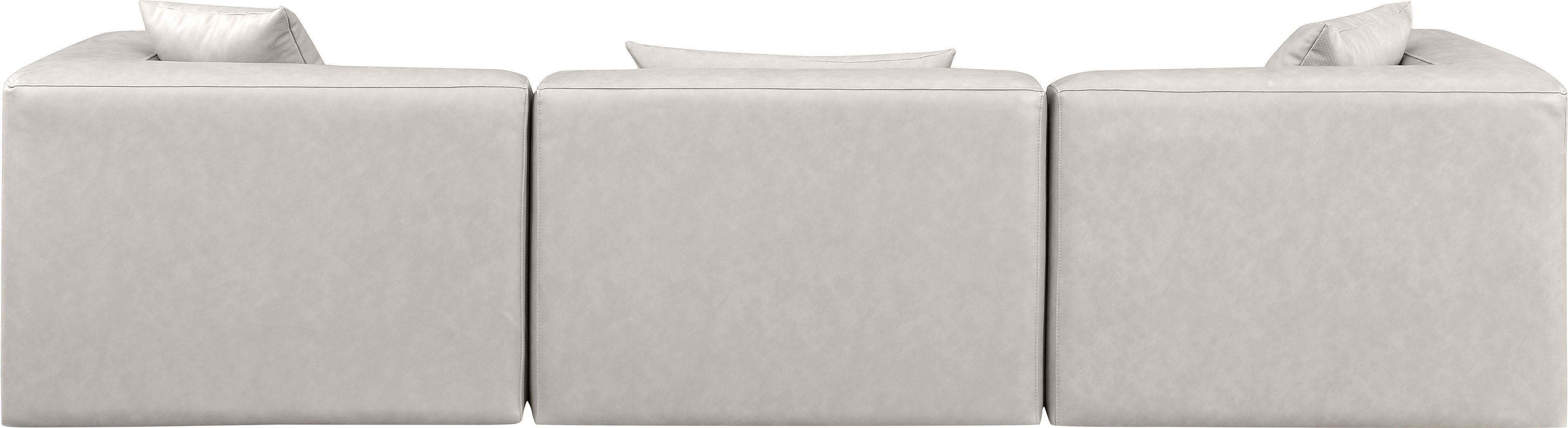 Cube - Modular 3 Piece Sofa - Cream