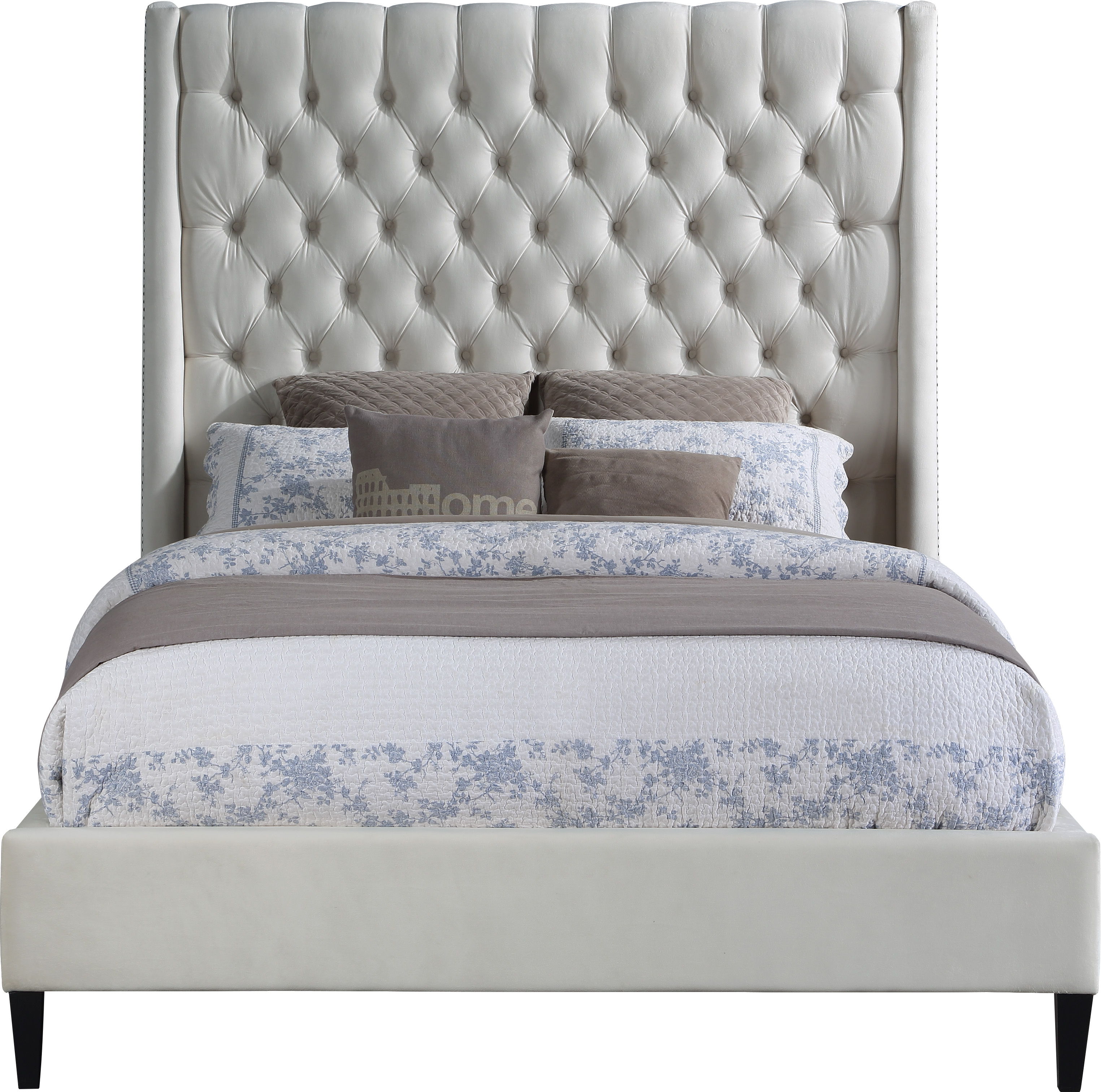 Fritz - King Bed - Cream