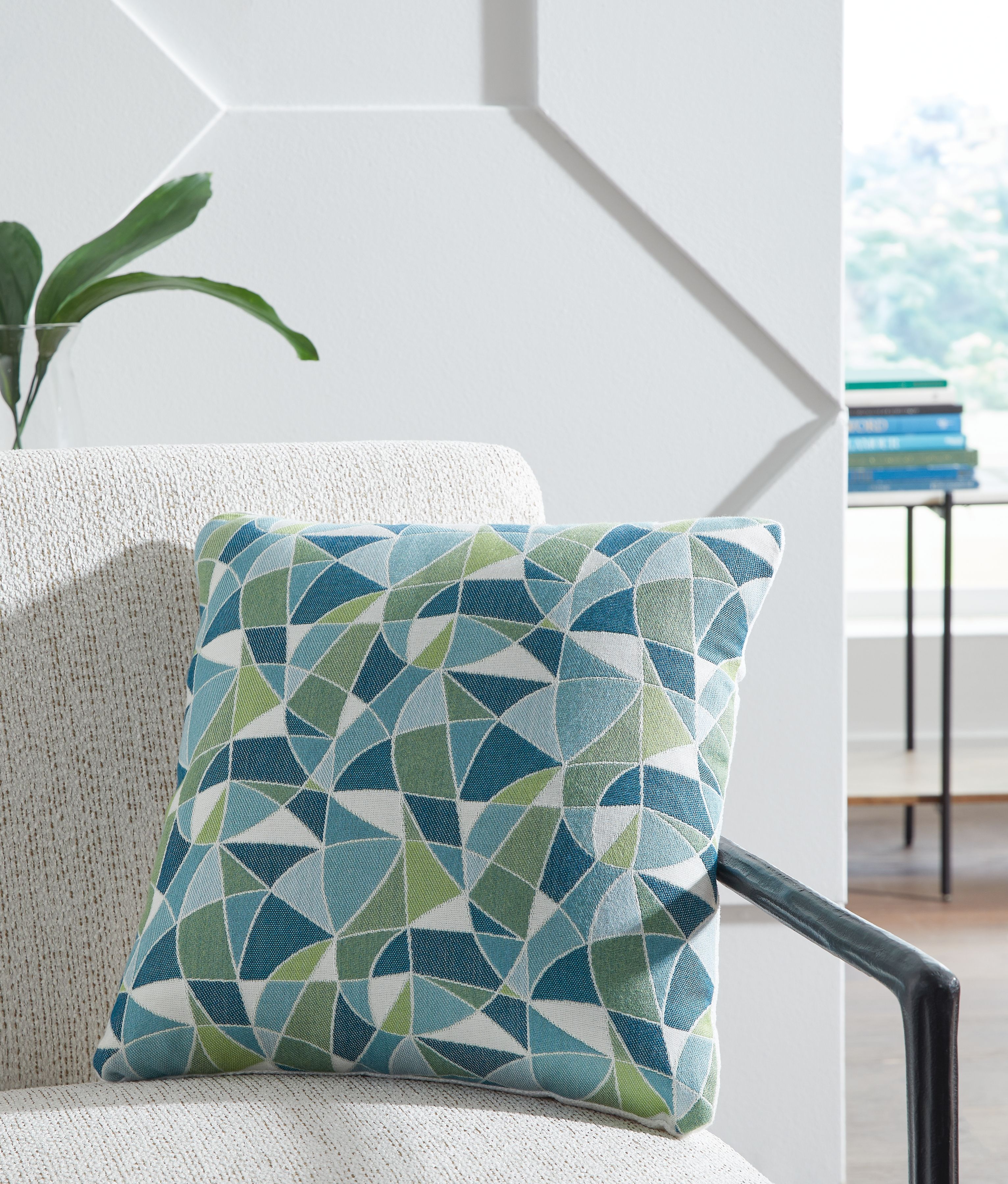 Seanow Next-Gen Nuvella - Pillow (Set of 4) - Green / Turquoise / White