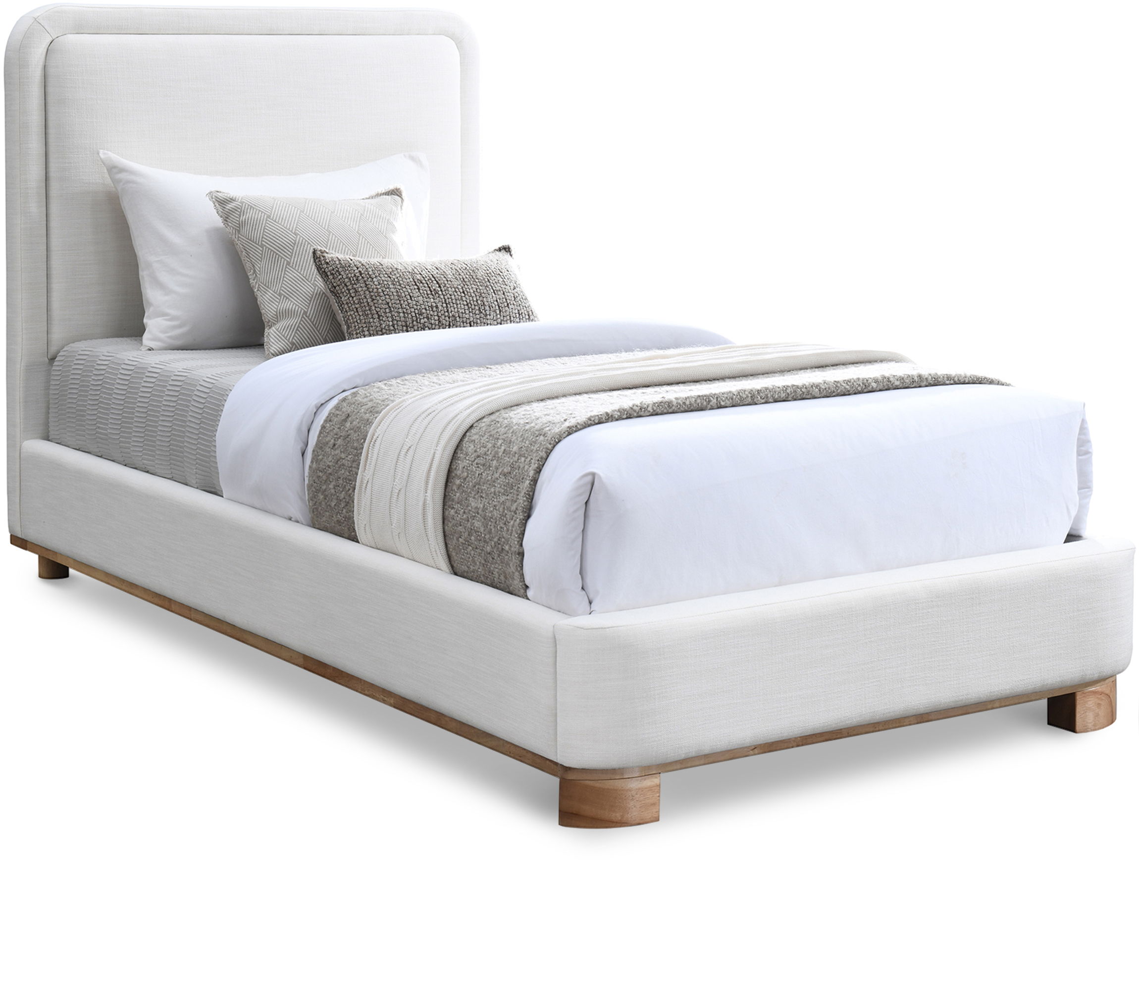 Nolita - Twin Bed With Natural Base - Cream