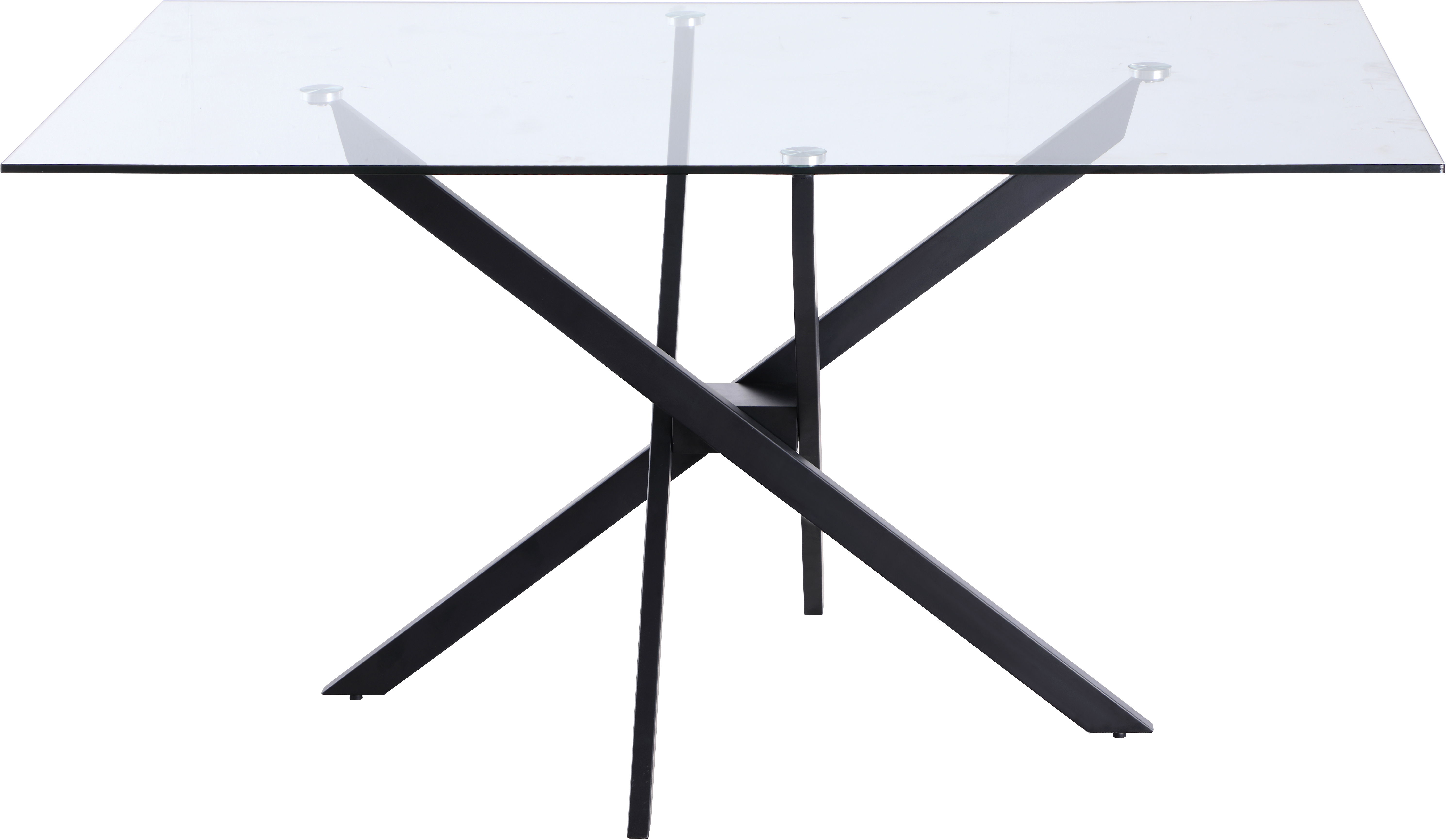 Xander - Metal Dining Table - Matte Black