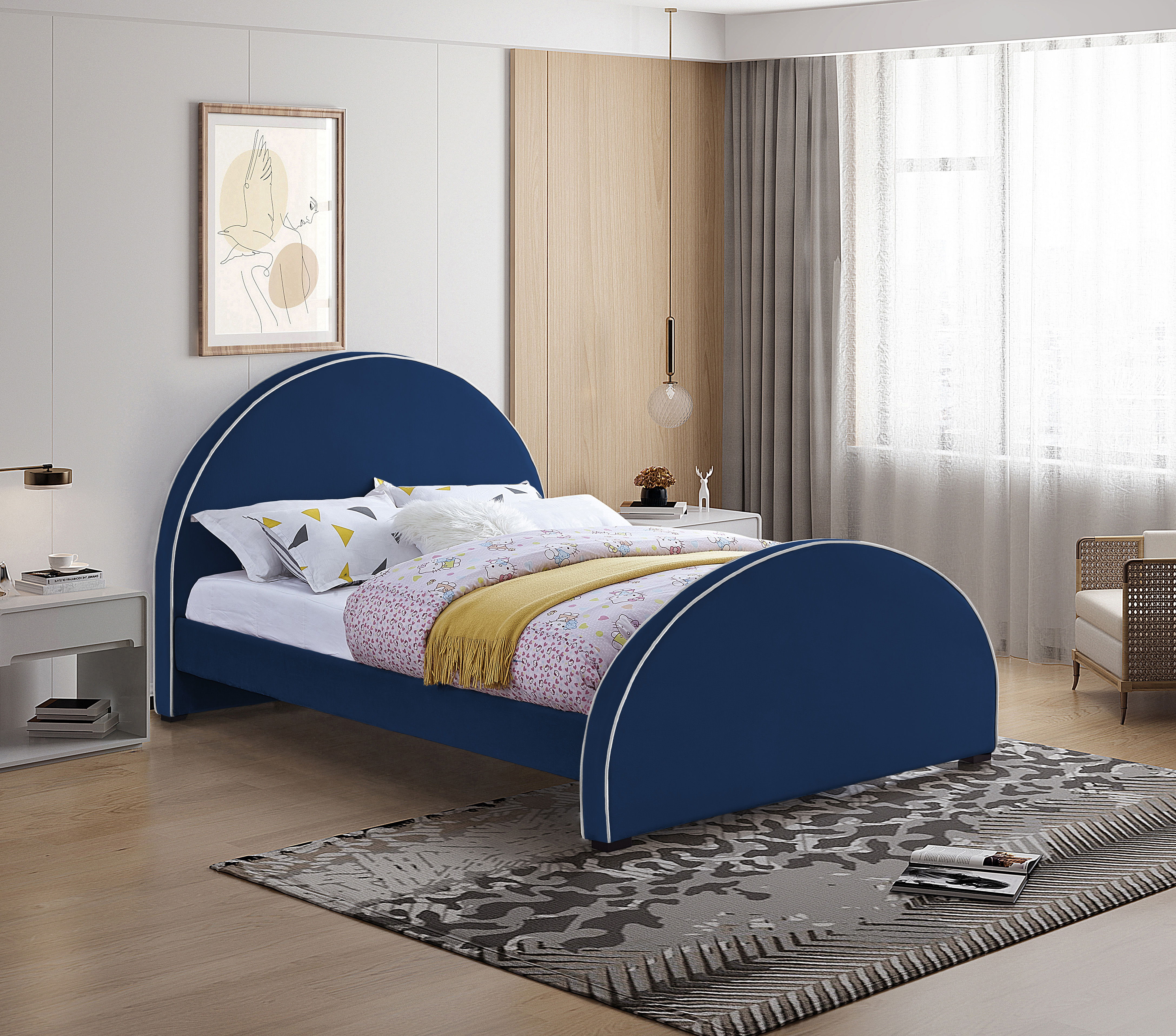Brody - King Bed - Navy