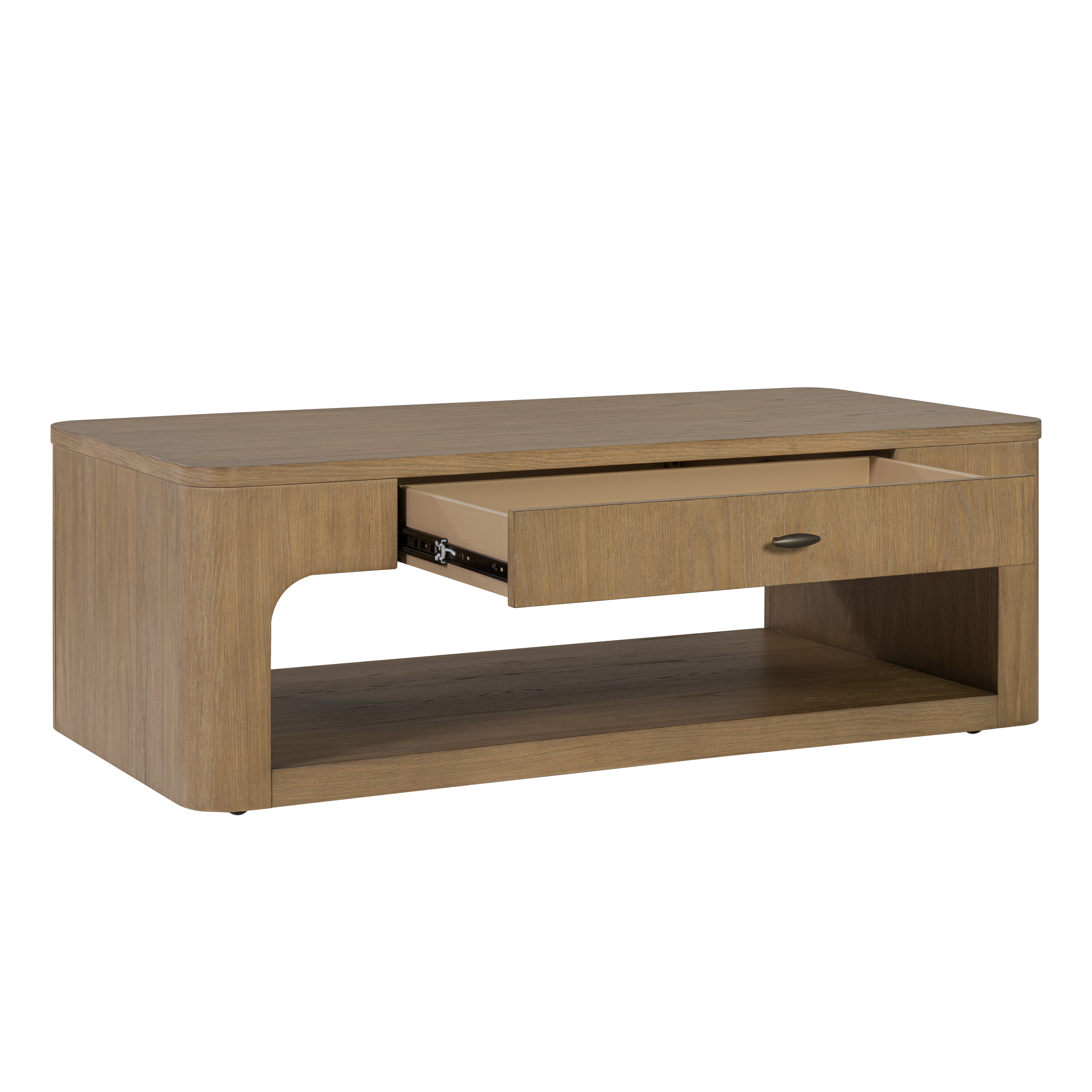 Normandy - Rectangular Coffee Table - Light Brown, light brown, view 2