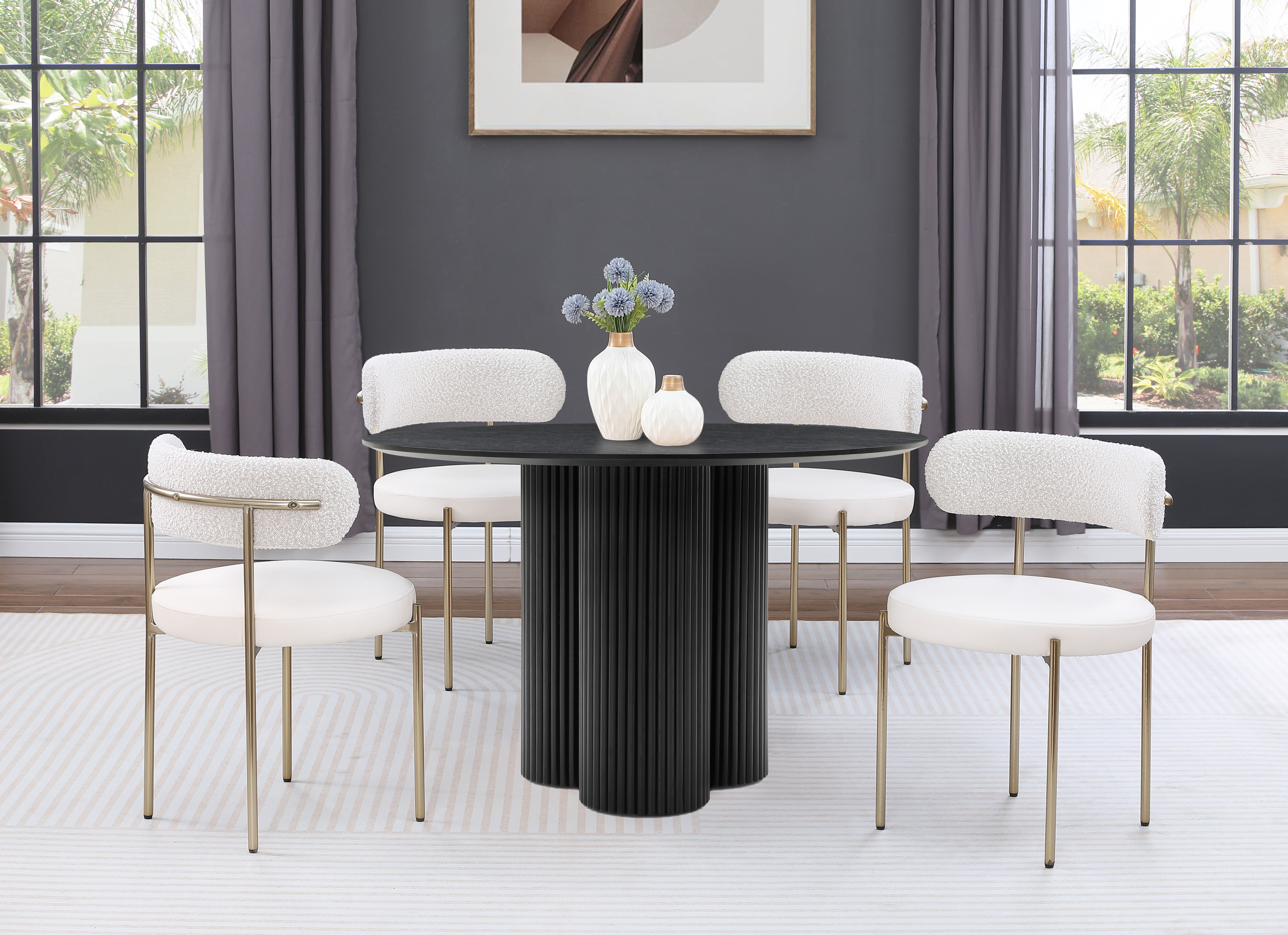 Simba - Wood Dining Table - Black