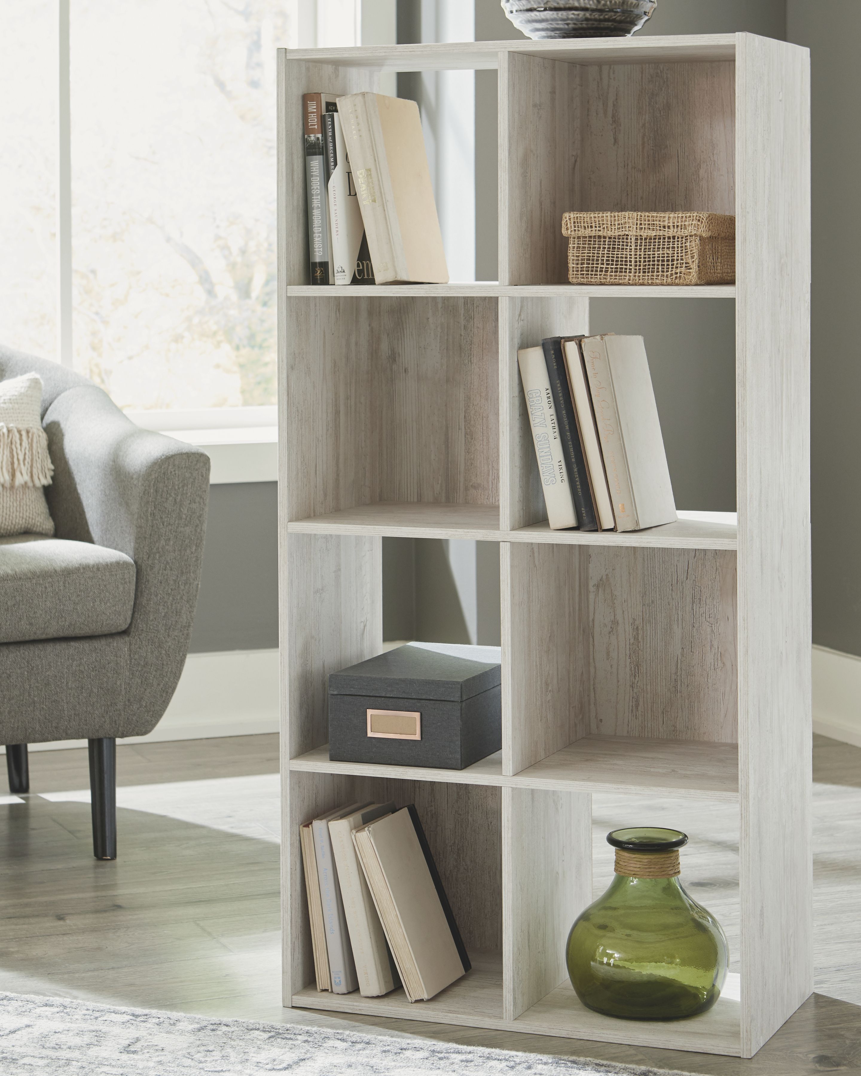 Ashley Furniture Paxberry - Eight Cube Organizer - Whitewash - Image 2