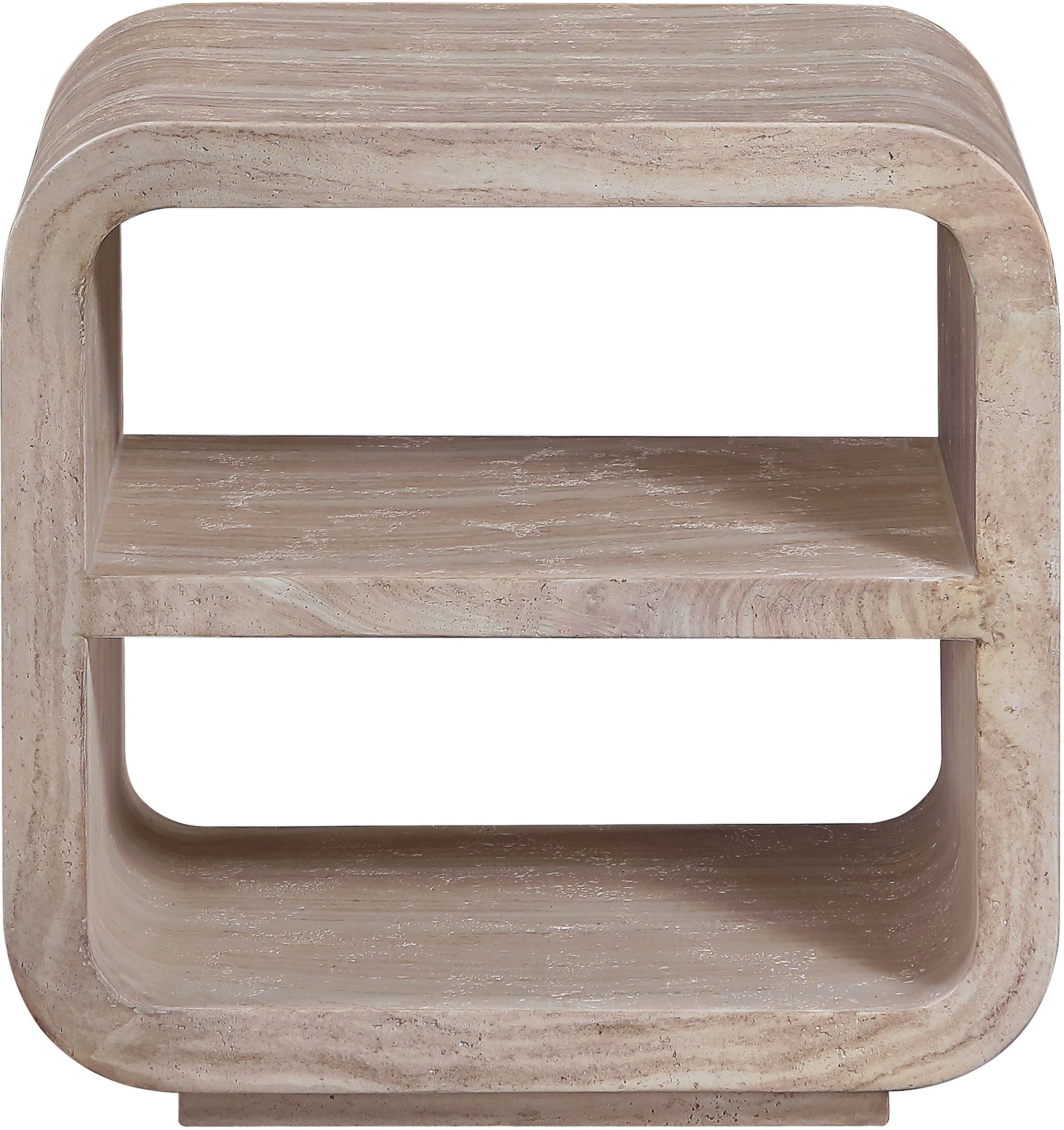 Calix - Indoor/Outdoor End/Side Table - Travertine