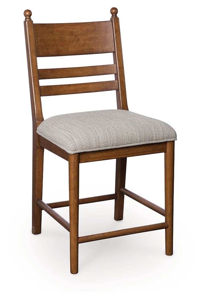 Ashley Furniture Greddinton - Upholstered Barstool (Set of 2) - Brown - Image 2