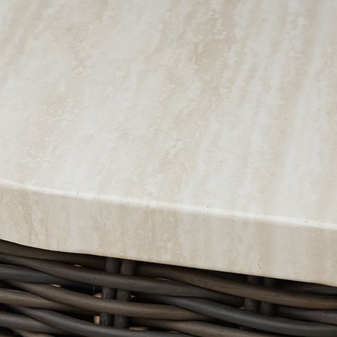 Ashley Furniture Kimora - Square End Table - Beige / Dark Brown - Image 5