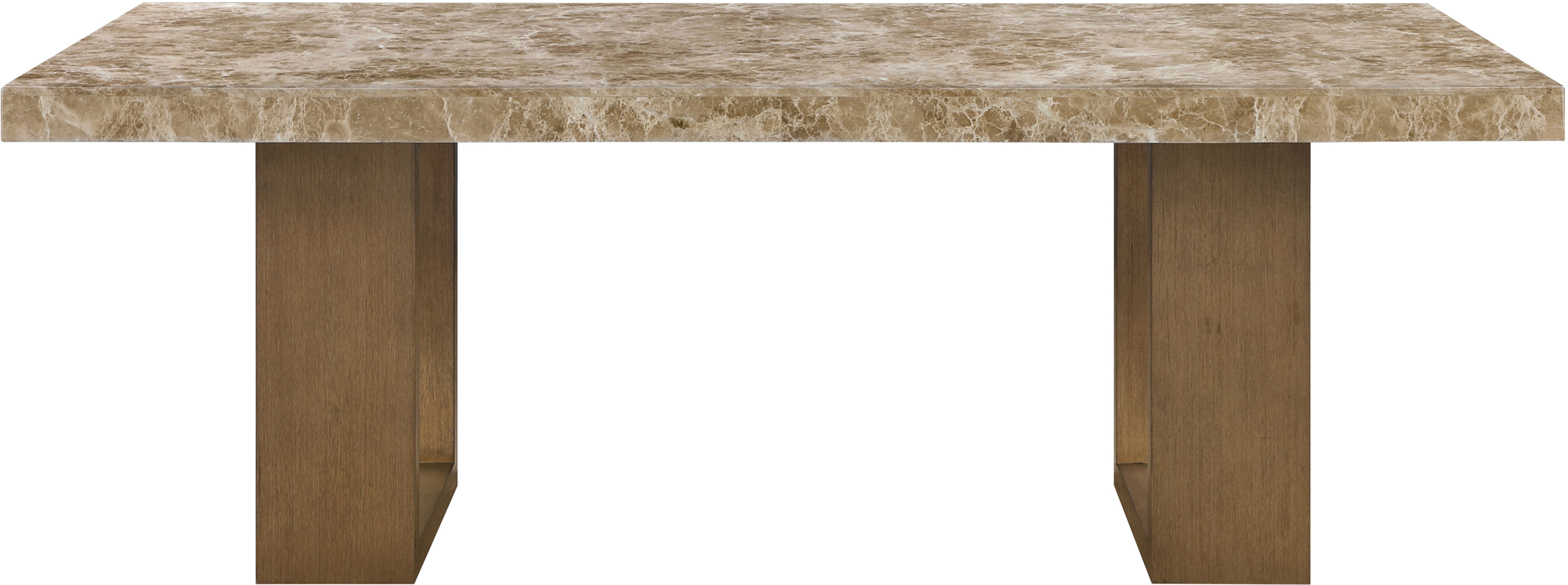 Ananda - 84" Marble Dining Table - Brown