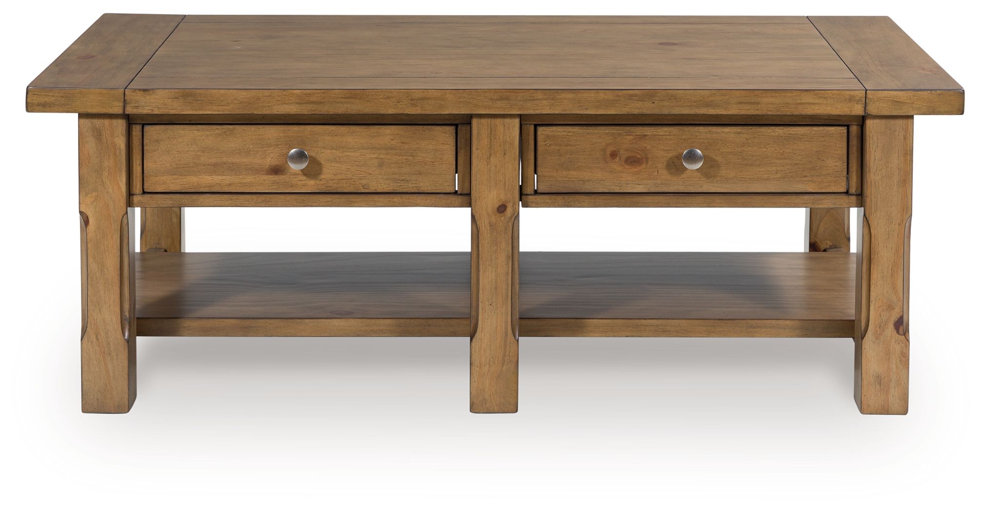 Ashley Furniture Vandenmore - Rectangular Cocktail Table - Medium Brown - Image 4