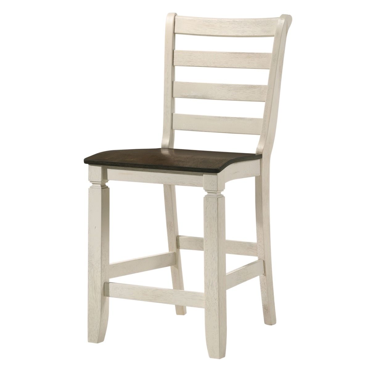 Tasnim - Counter Height Chair (Set of 2) - Oak & Antique White, white