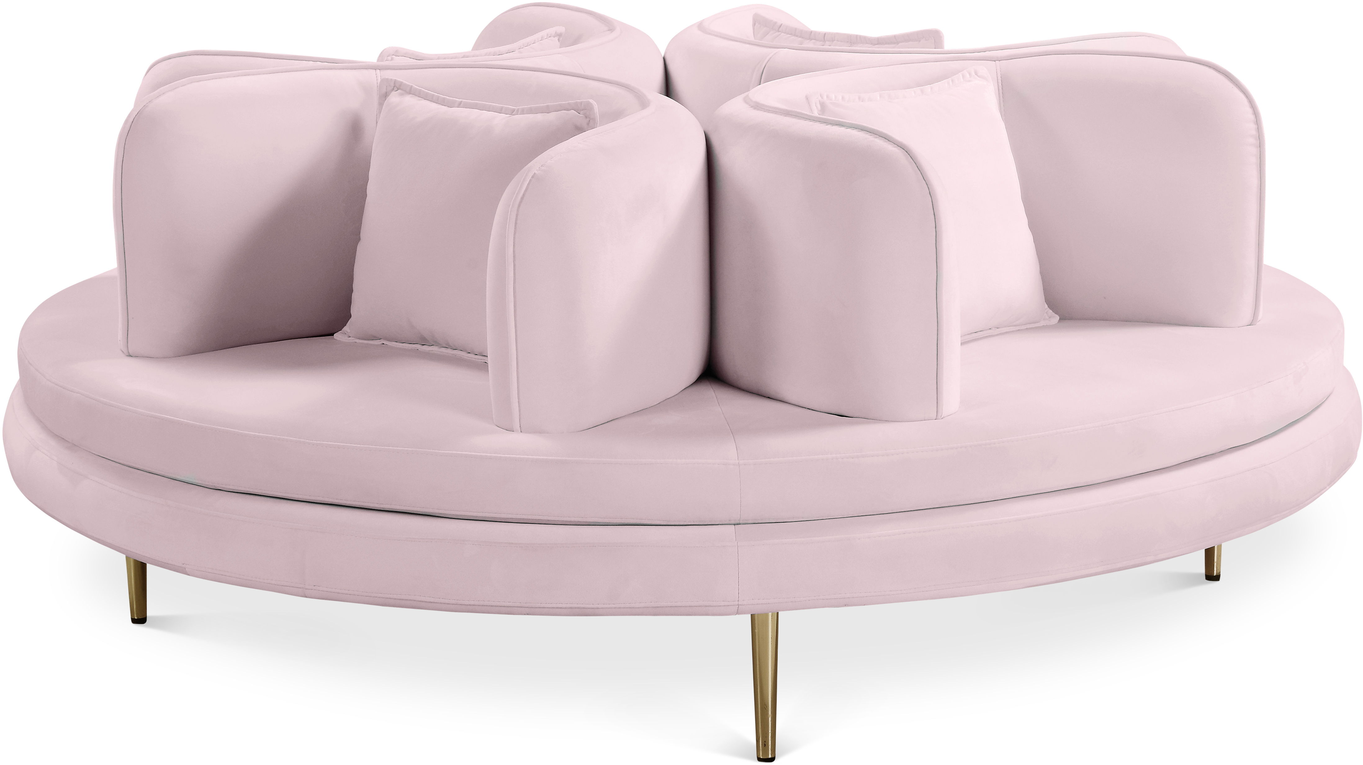 Circlet - Round Sofa Settee - PInk