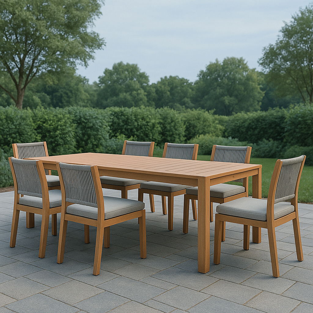 Maui - Water Resistant Outdoor Patio Dining Side Chair (Set of 2) - Gray