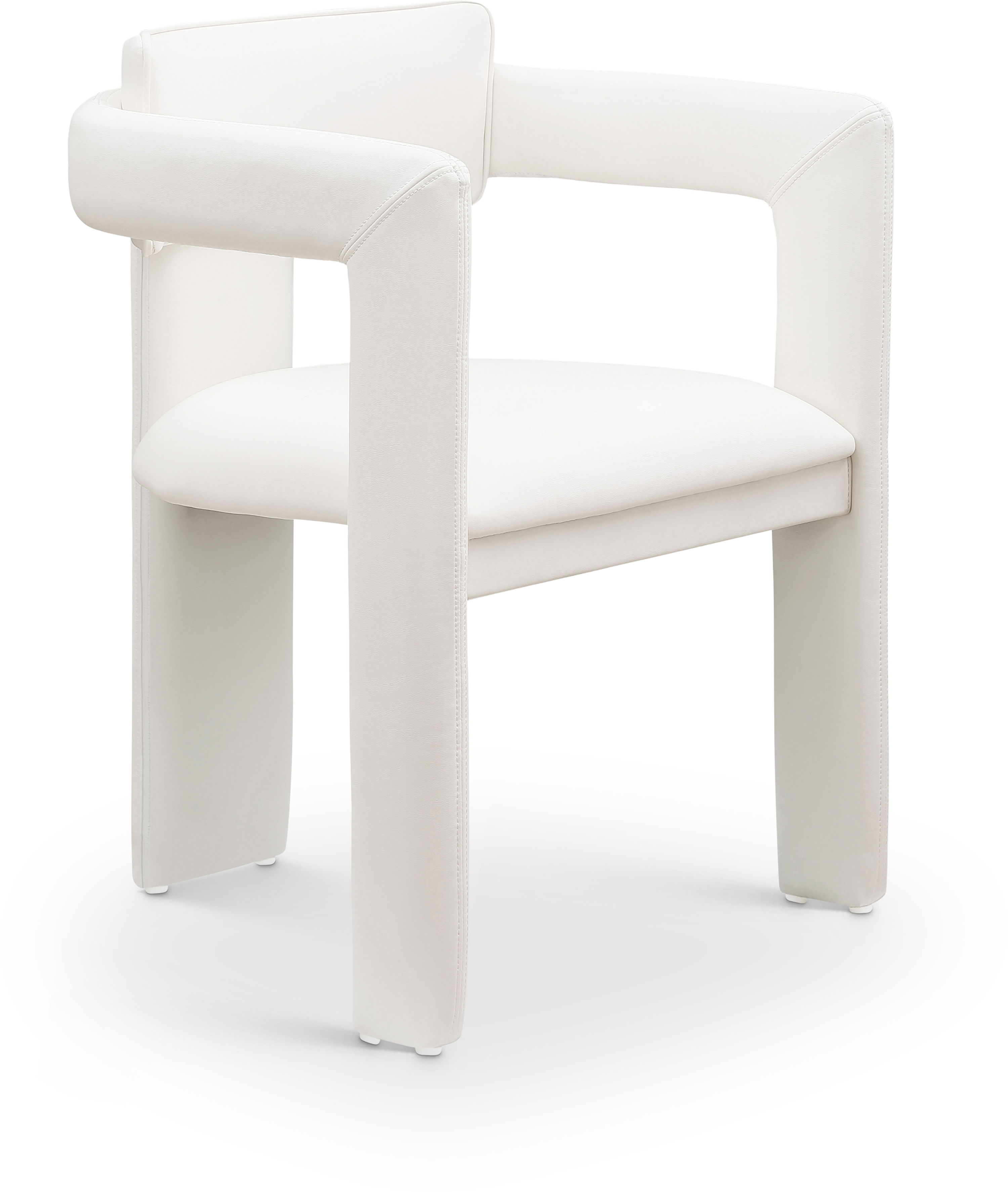 Brenda - Faux Leather Dining Chair (Set of 2) - Cream