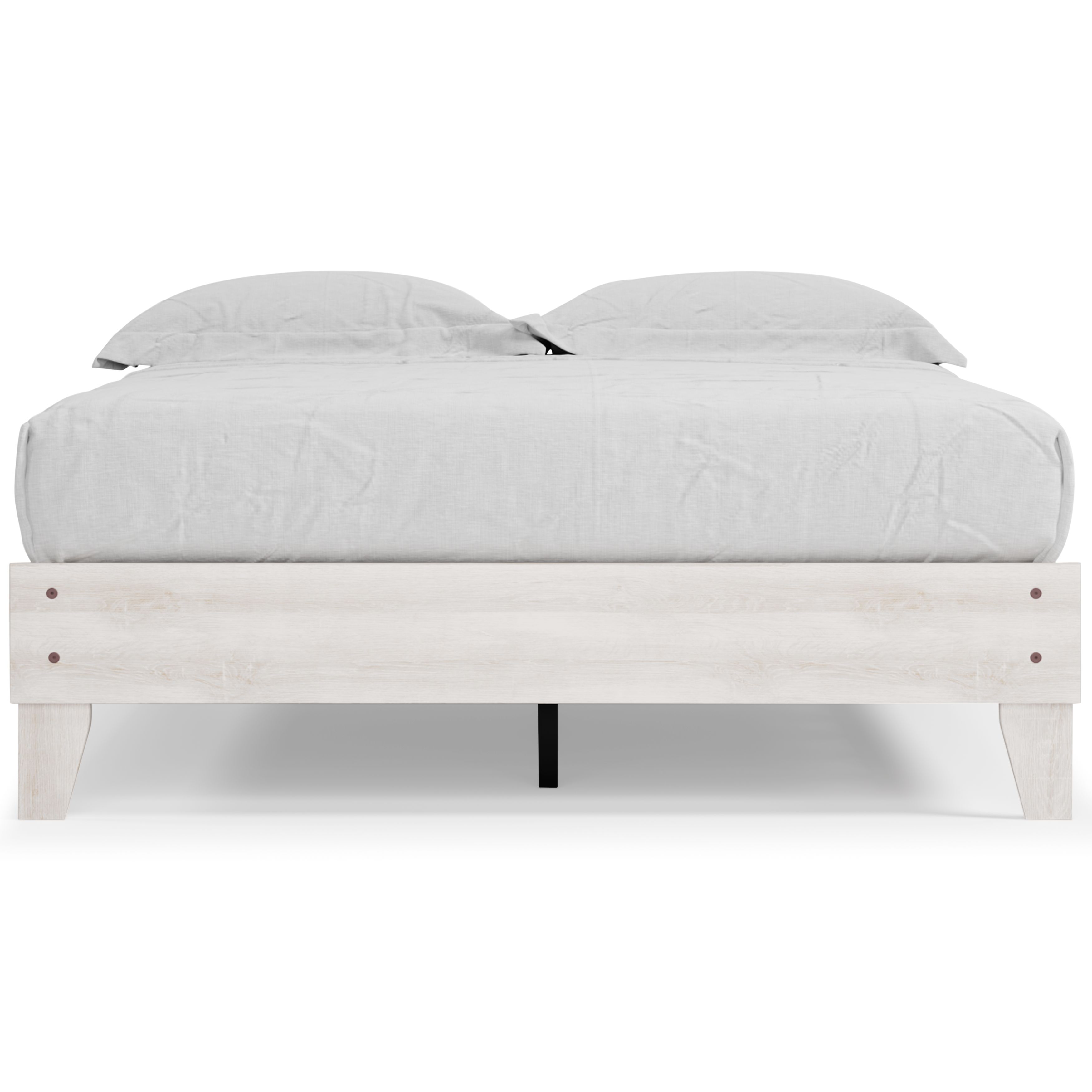 Shawburn - Queen Platform Bed - Whitewash, white, view 7