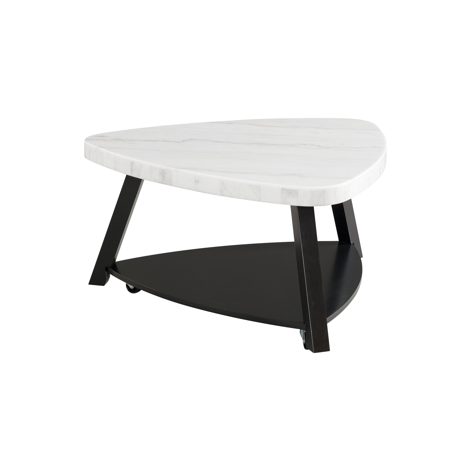 Trinity - Marble Top Coffee Table - White