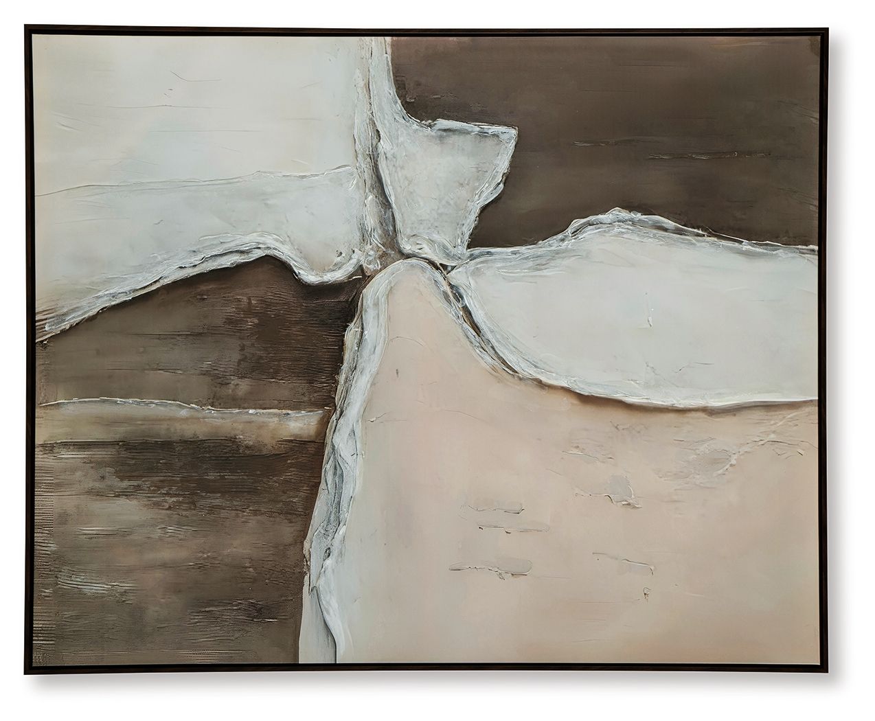 Ashley Furniture Junward - Wall Art - Brown / Tan / White - Image 4