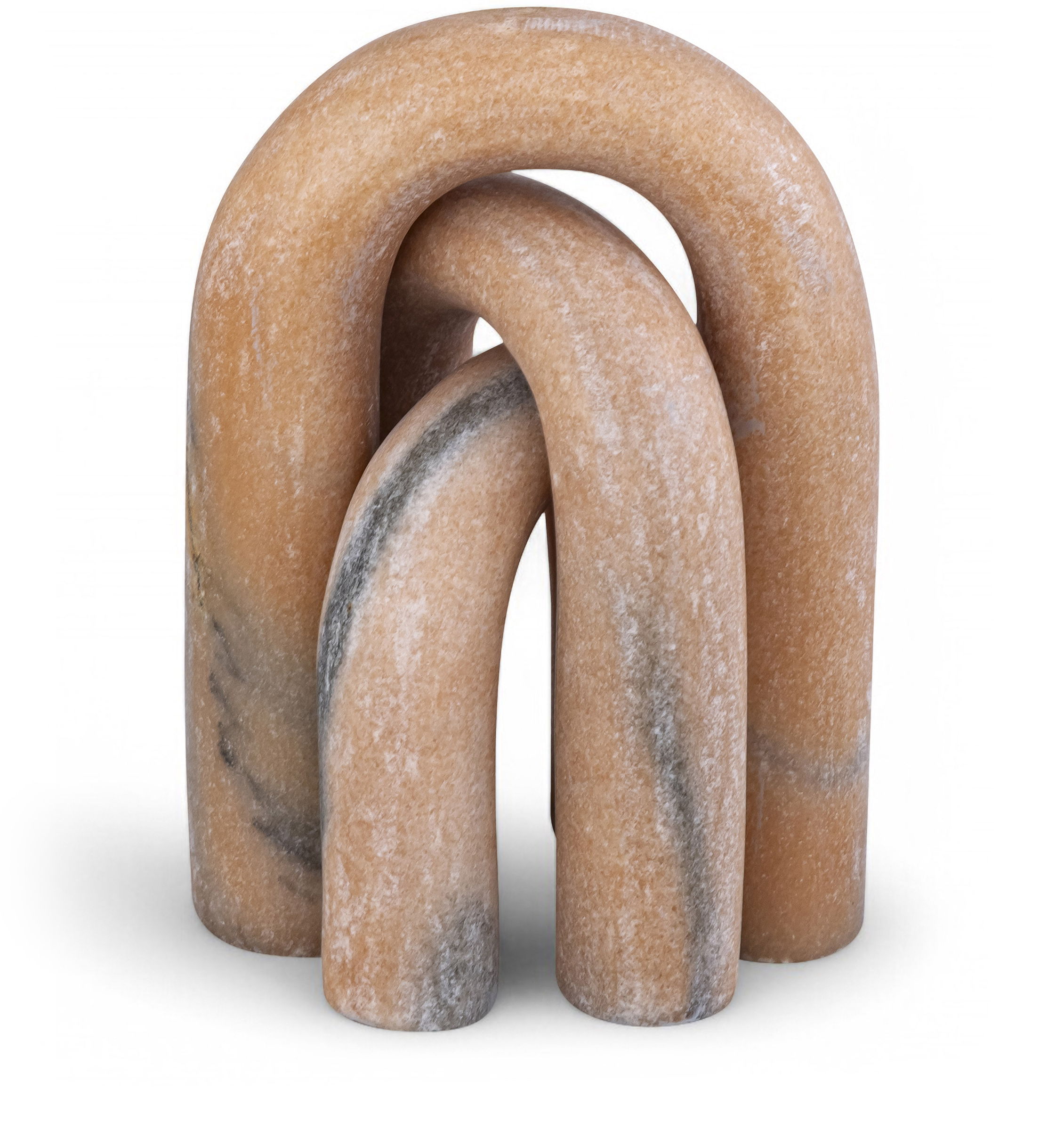 Arco - 3 Piece Marble Decorative Object - Pink