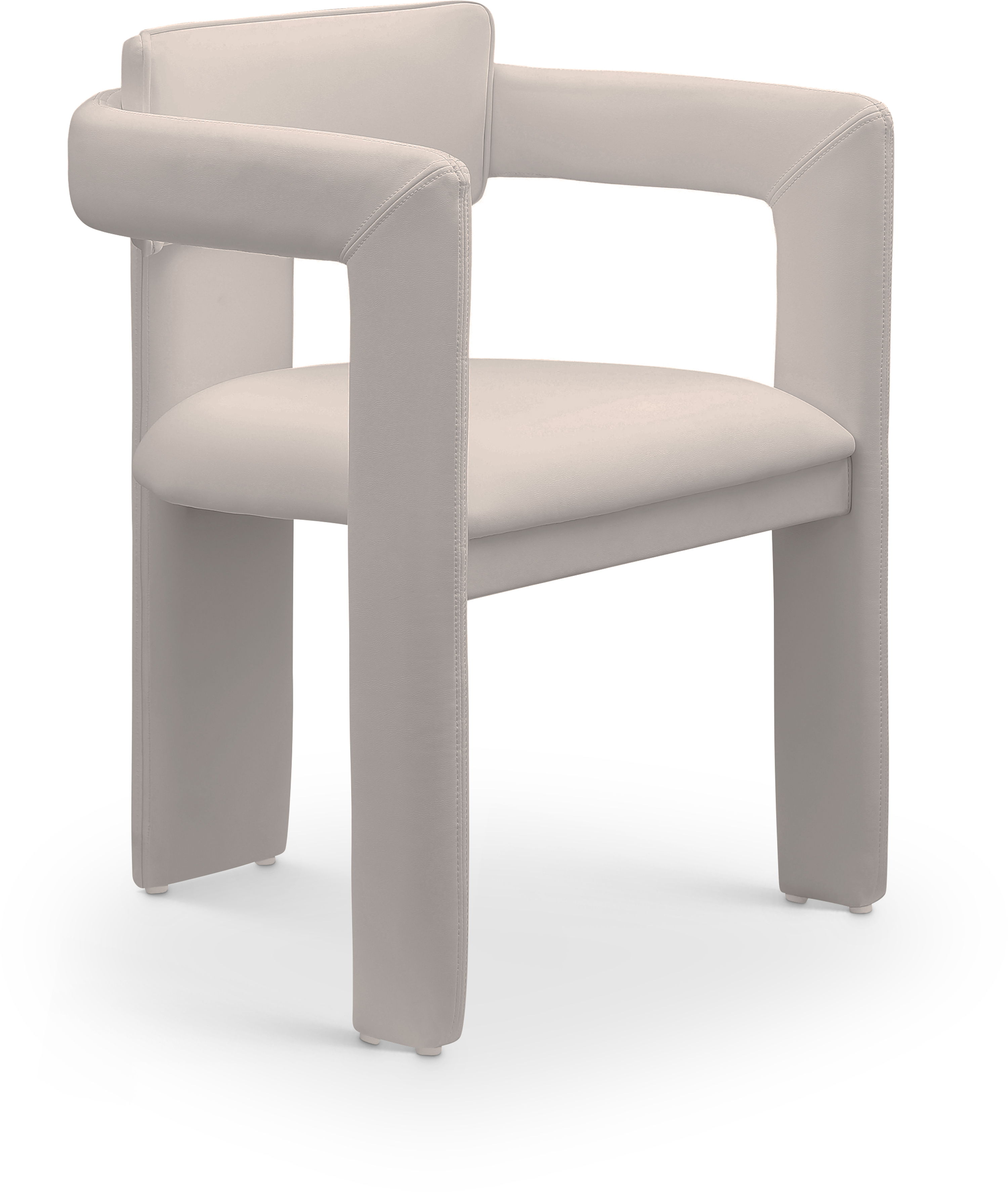 Brenda - Faux Leather Dining Chair (Set of 2) - Taupe