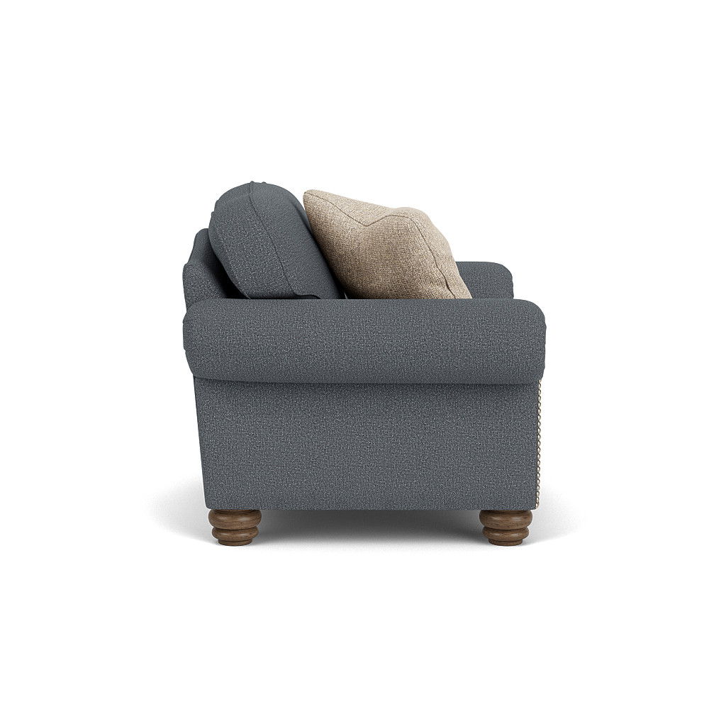 Bexley - Fabric Chair, Nailhead Trim, dark gray, view 5