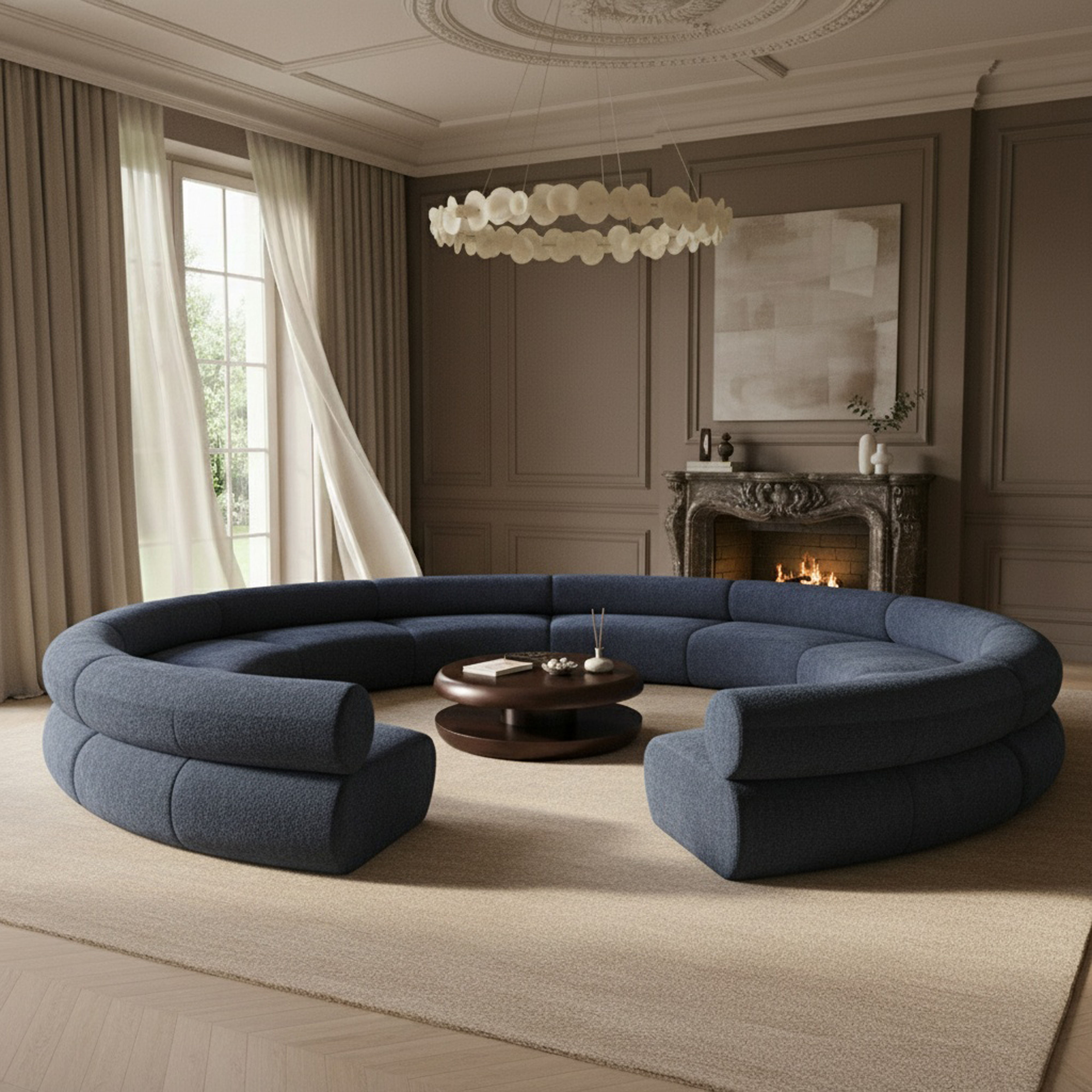 Bale - 10 Piece Modular Sofa - Navy