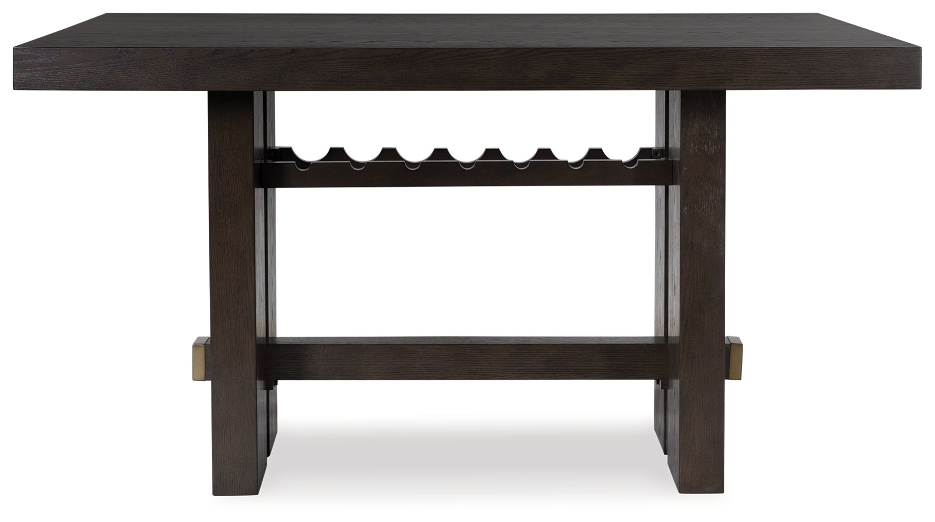 Ashley Furniture Burkhaus - Rectangular Dining Room Counter Table - Dark Brown - Image 3