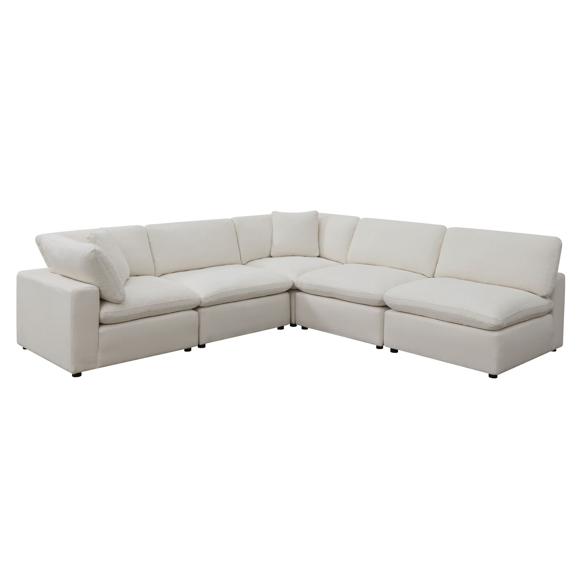 Cloud 9 - 5 Piece Sectional Sofa - Beige