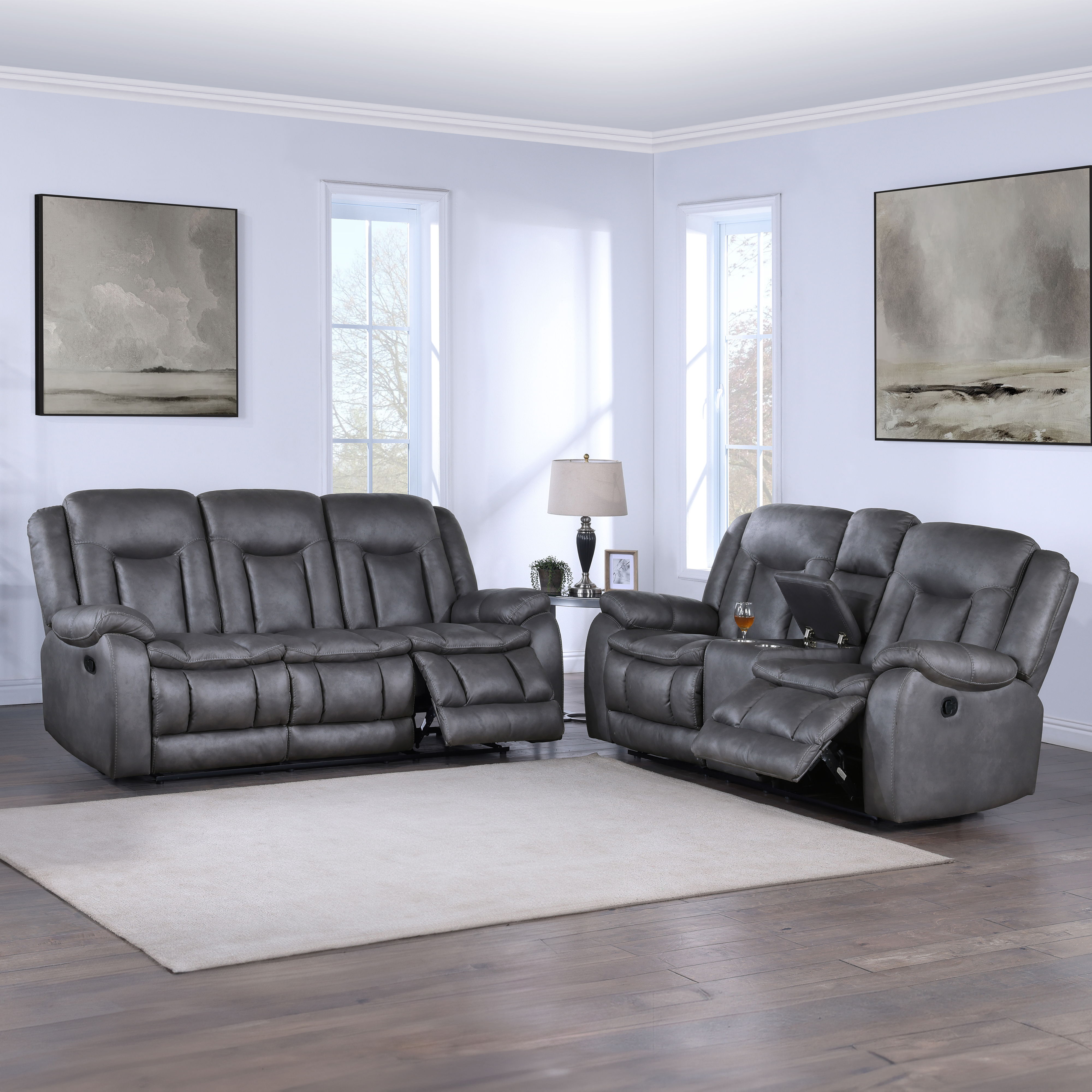 2 Pc · Manual Sofa & Loveseat